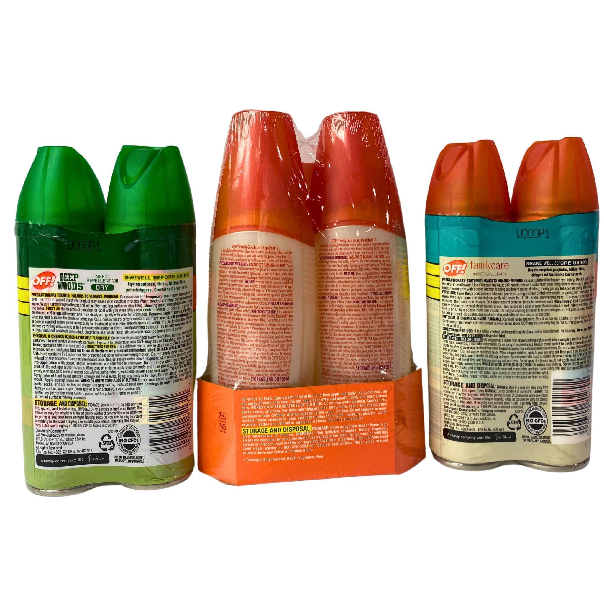 OFF! 2 Packs Assorted Mosquito Repellent Wipes & Sprays (45 Pcs) - Outdoor Camping, Hiking & Travel Essential Bug Protection