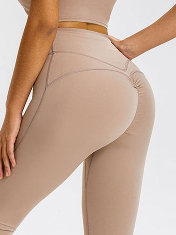 ZASUWA Women's High Waisted Scrunch Butt Lifting Leggings - Tummy Control Workout Yoga Pants for Gym, Running & Everyday Wear