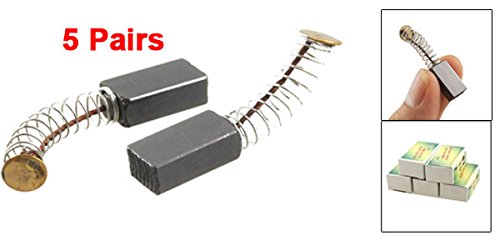 uxcell 5 Pairs 14x8x5mm Carbon Motor Brushes for Power Tools - Replacement Parts for Drills, Saws & Grinders - DIY & Professional Use