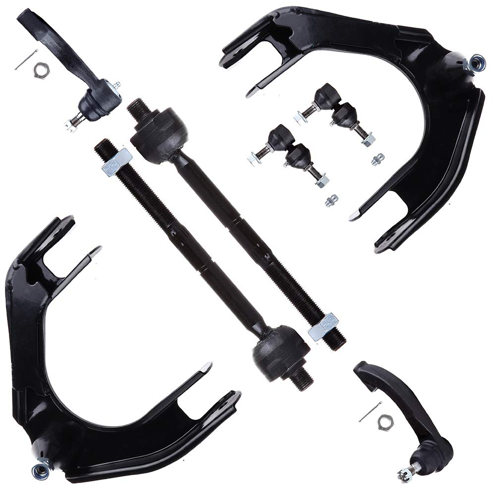 High-Quality Suspension Assembly Kit - Front Upper Control Arm with Ball Joint, Inner & Outer Tie Rod Ends, Sway Bar Links - Compatible with Chrysler Cirrus, Sebring, Dodge Stratus, Plymouth Breeze (8-Piece Set) - Perfect for Smooth Rides, Off-Road Adventures & Vehicle Maintenance