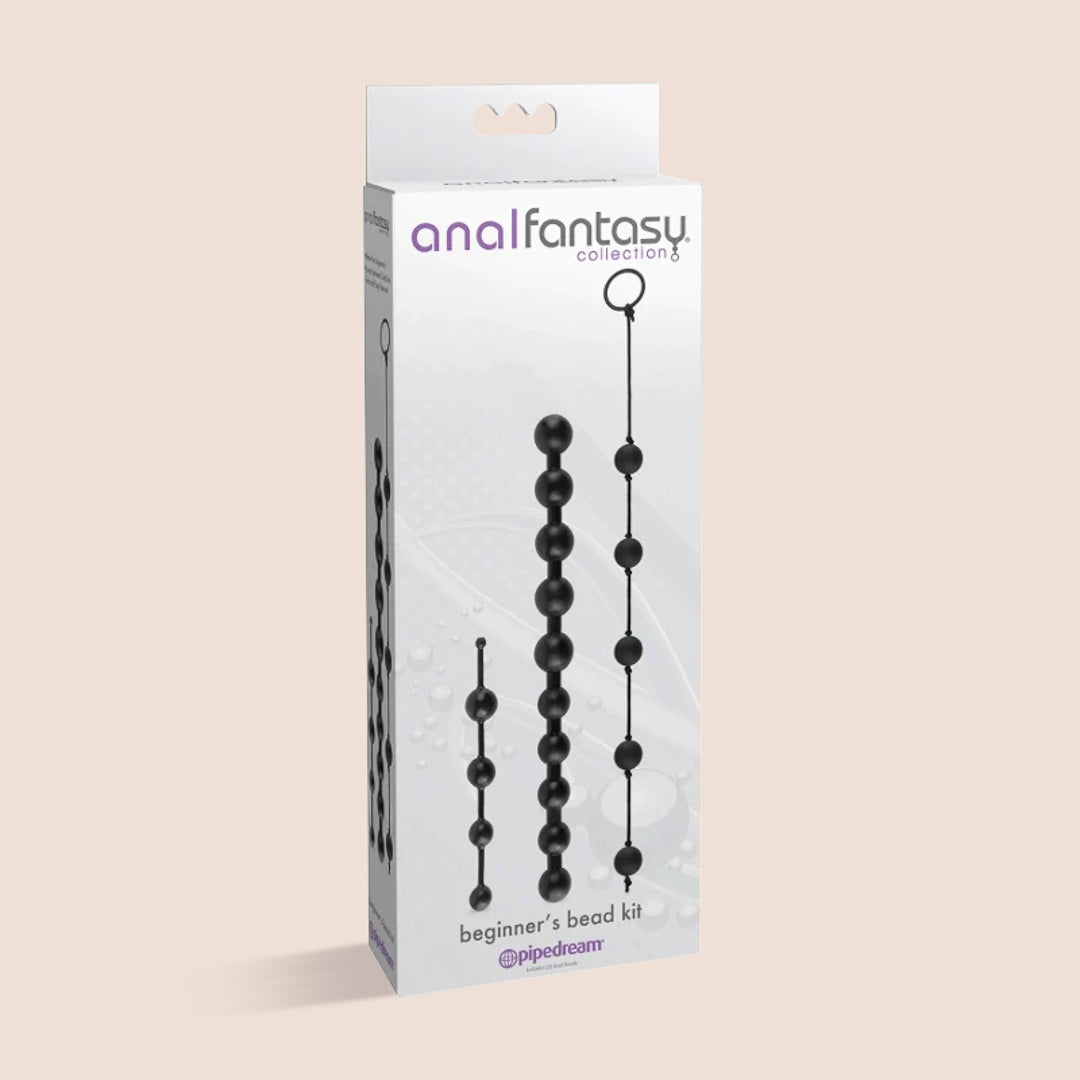 Anal Fantasy Beginner's Bead Kit - Premium Silicone Anal Beads Set for Adults | Pleasure Training & Sensual Exploration | Perfect for Couples Play & Solo Stimulation