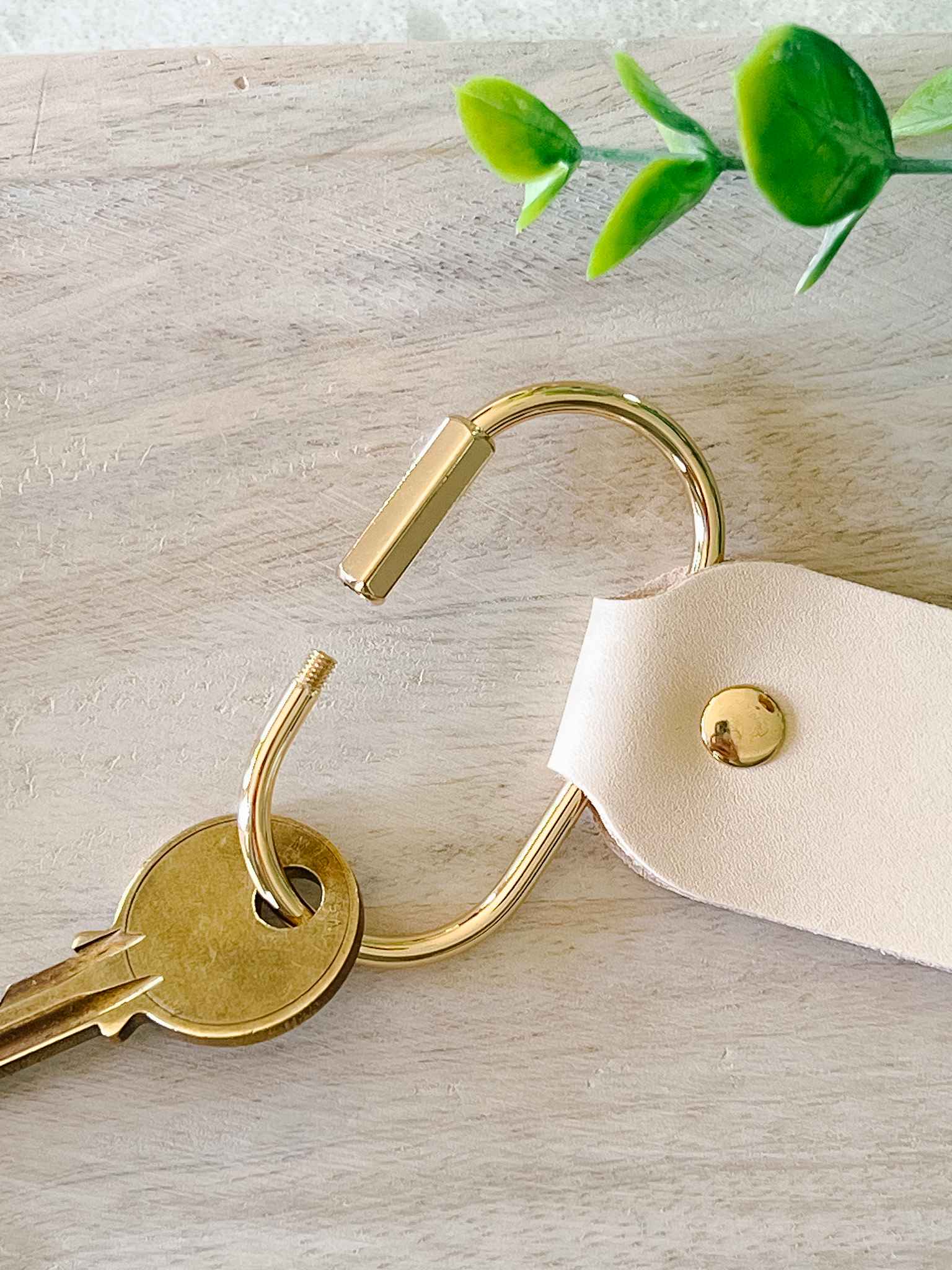 Premium AMDG Genuine Leather Keychain - Durable & Stylish Key Holder for Men & Women - Perfect for Home, Office, Car Keys & Gift Giving