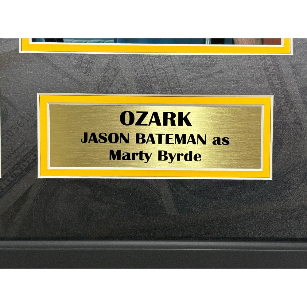 Jason Bateman Autographed Ozark Script Framed Collage with BAS COA - Netflix Memorabilia for Home & Office Decor