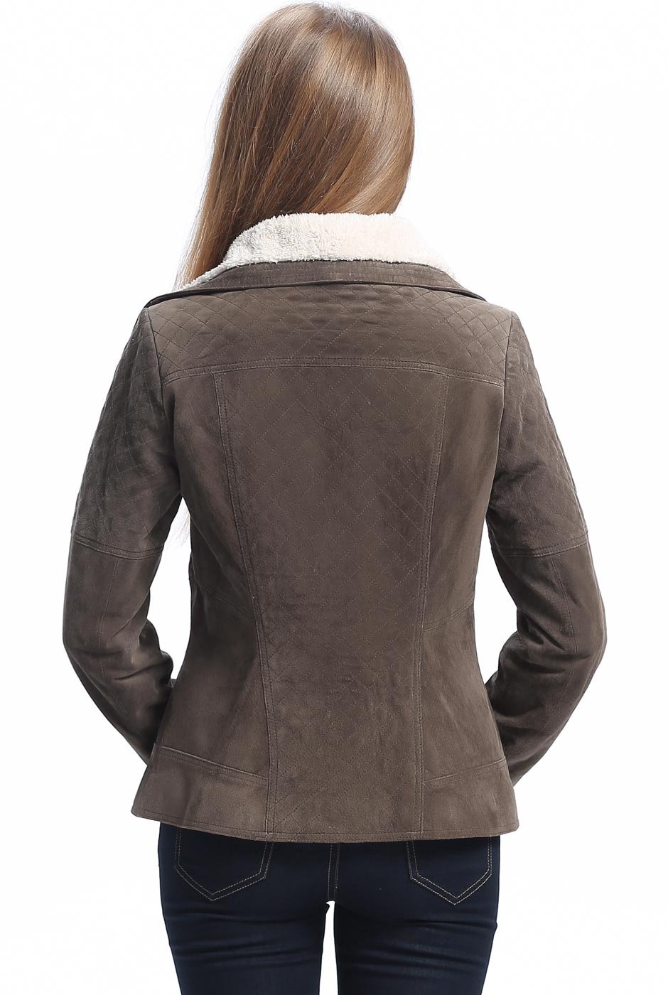 BGSD Women's Liza Suede Leather Jacket - Plus Size & Petite Available | Stylish Outerwear for Fall & Winter Fashion | Perfect for Casual Outings, Date Nights & Office Wear