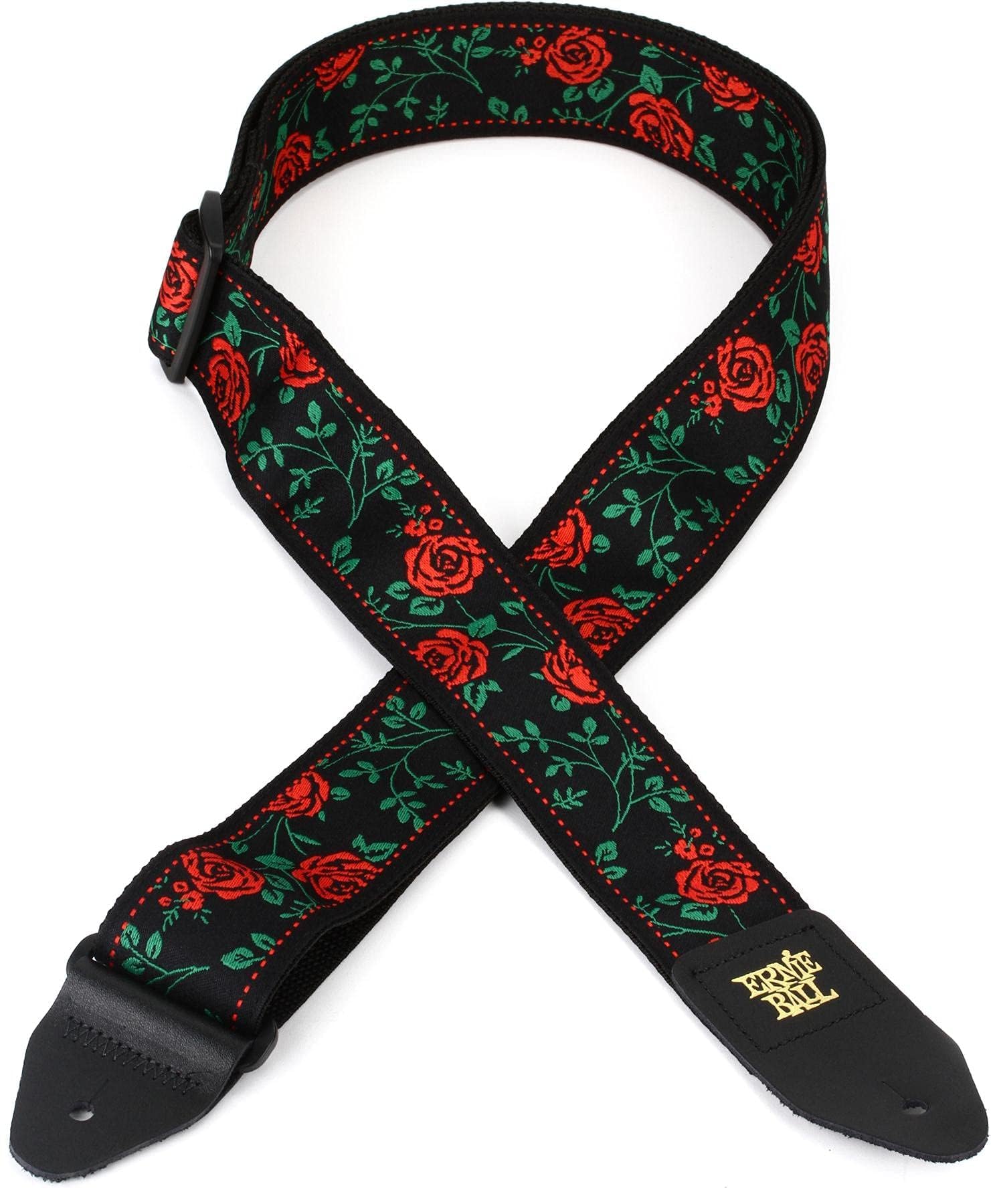 Ernie Ball Jacquard Guitar Strap - Spanish Rose Design (P05318) | Comfortable & Durable Guitar Accessory for Electric & Acoustic Guitars | Perfect for Live Performances & Studio Sessions