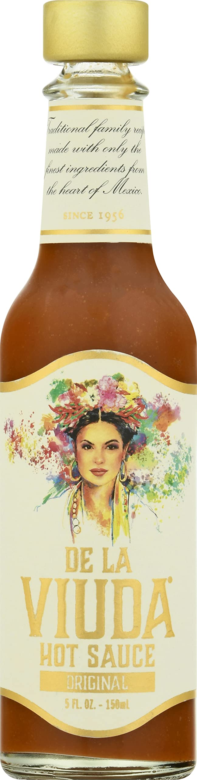 De La Viuda Original Hot Sauce - 3 Pack (5 Fl Oz Each) - Spicy Mexican Salsa for Tacos, Wings & Nachos - Authentic Flavor