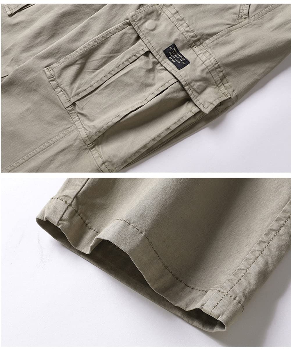 Lightweight Men's Work Pants - Durable Cargo Pants for Hiking & Outdoor Activities with Multiple Pockets | Perfect for Construction, Camping & Everyday Wear