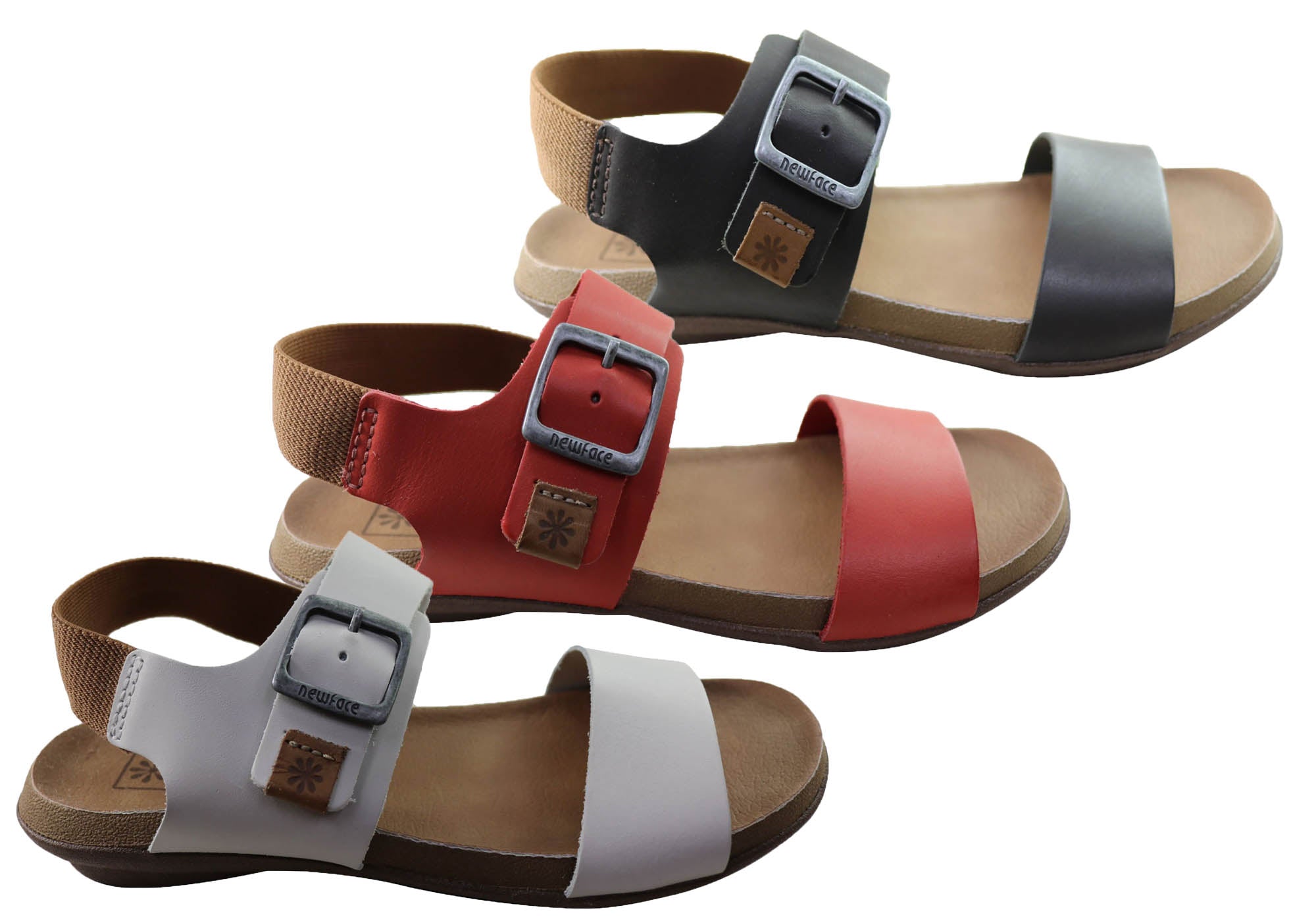 Tasha Women's Comfortable Leather Sandals - Handmade in Brazil - Perfect for Summer, Beach & Casual Outings