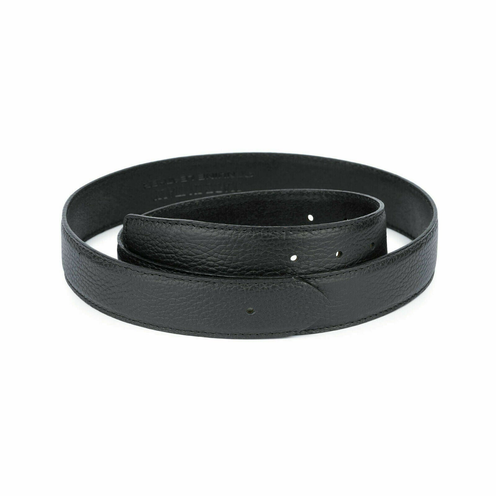 Genuine Calfskin Leather Replacement Belt Strap for Ferragamo - No Buckle Included - Premium Black Dress Belt for Men & Women | Perfect for Business Attire, Formal Occasions & Luxury Fashion Accessories