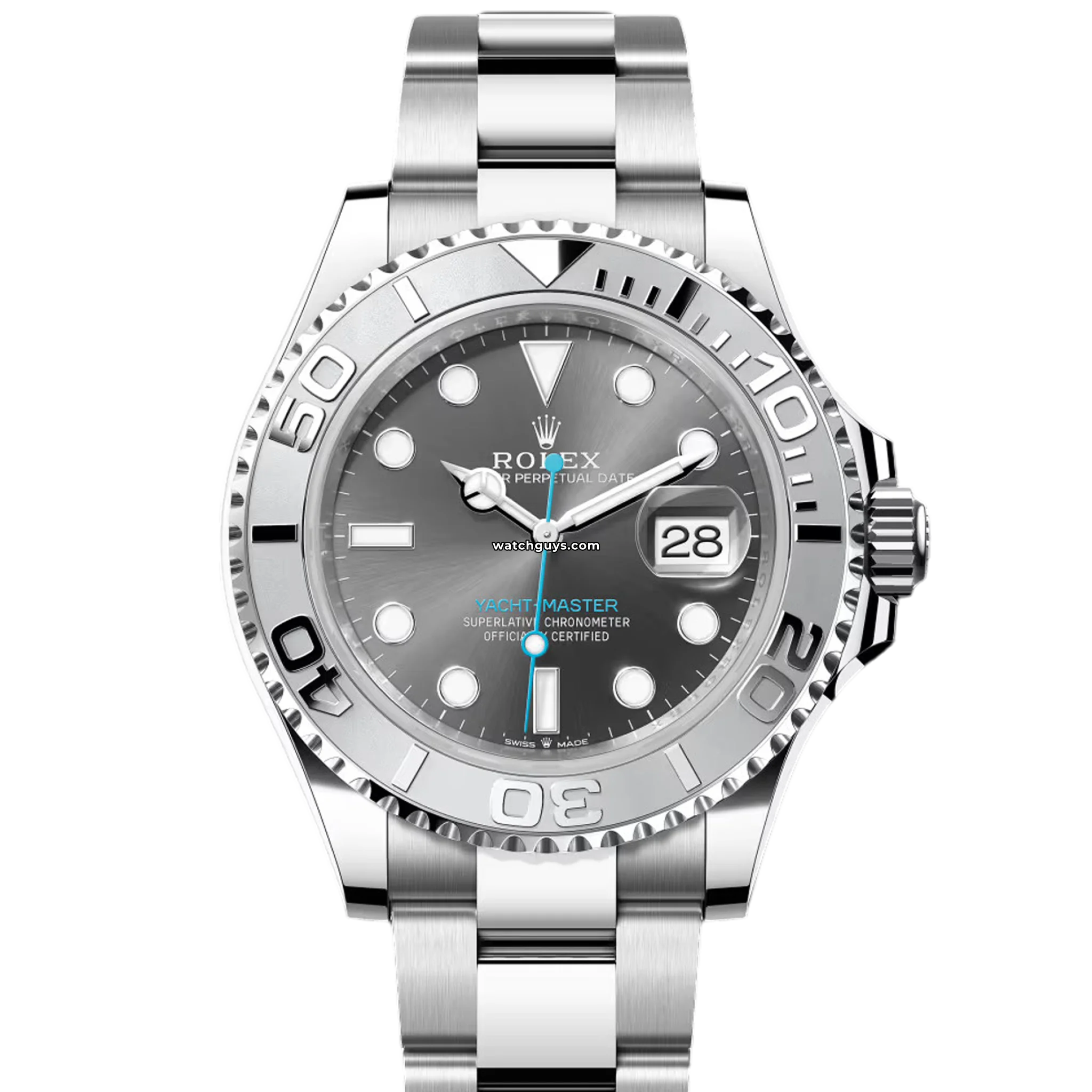 Rolex Yacht Master 126622 Rhodium Oyster Stainless Steel Watch - Luxury Men's Timepiece for Sailing & Formal Occasions