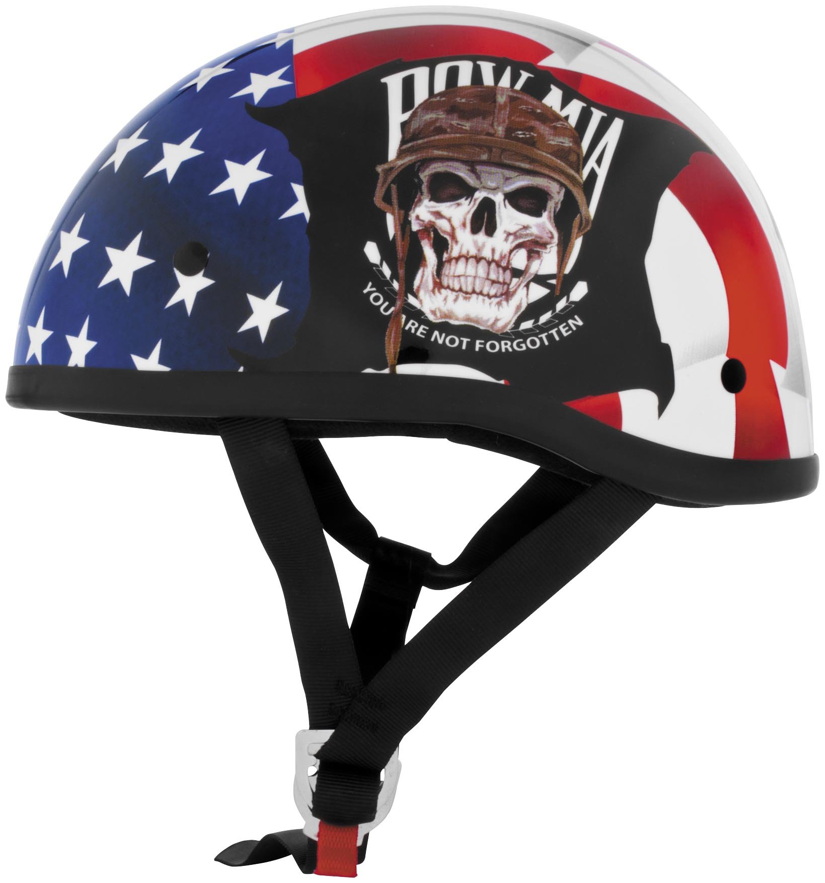 Original POW MIA Military Helmet - Patriotic Multicolor Small Size for Collectors & Veterans - Perfect for Memorial Day, Veterans Day & Military Display Collections