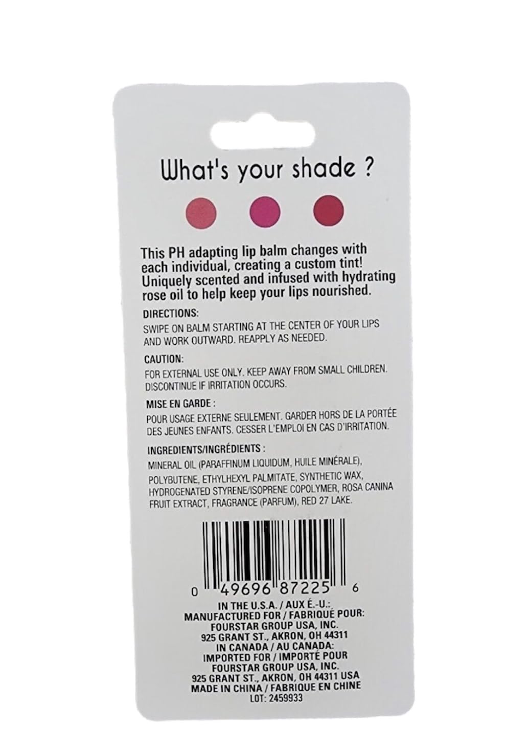 B.Pure Tinted Rose Oil Lip Balm - Clear Hydrating Moisturizer for Dry Lips | Natural Nourishing Lip Care with Rose Extract | Perfect for Daily Use, Makeup Base & On-The-Go Hydration