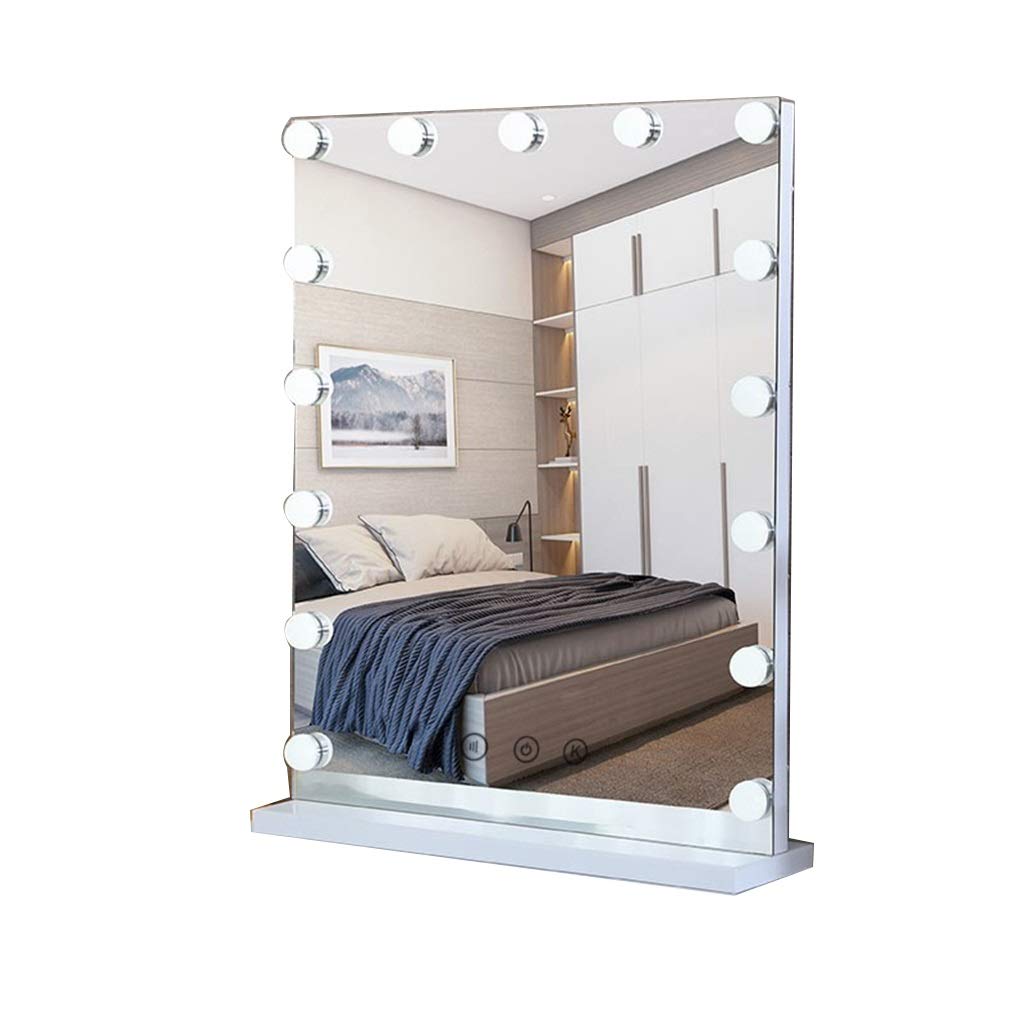 LED Makeup Mirror with Lights Kit - HD Smart Touch Button, All-Metal Frame, Stable & Durable for Vanity (27x39cm) - Perfect for Dressing Table, Wall-Mounted Beauty Mirror & Makeup Application