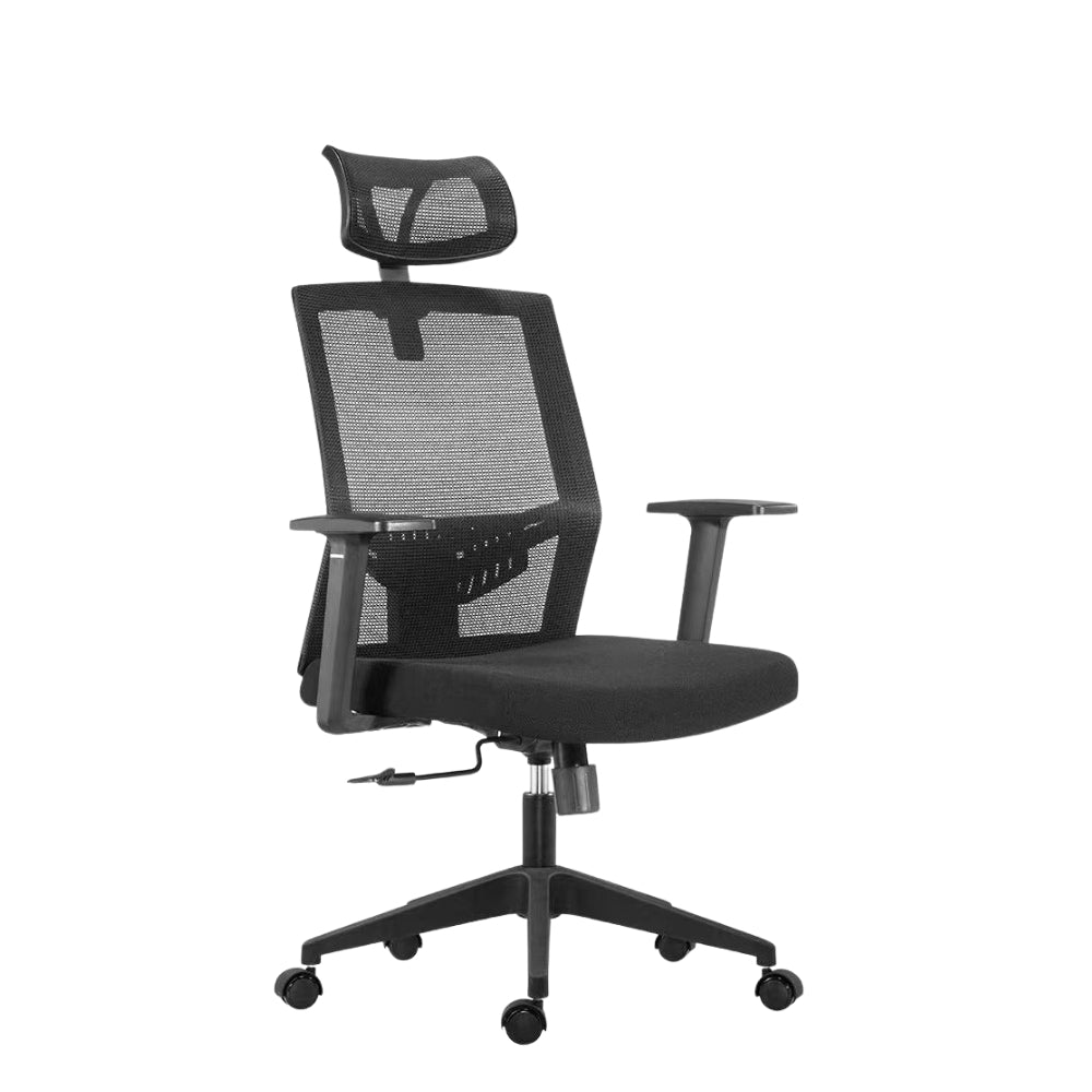 Ergonomic Zen Highback Office Chair - Adjustable Lumbar Support & Breathable Mesh Back for Home & Office Workspaces - Perfect for Long Hours of Sitting & Productivity