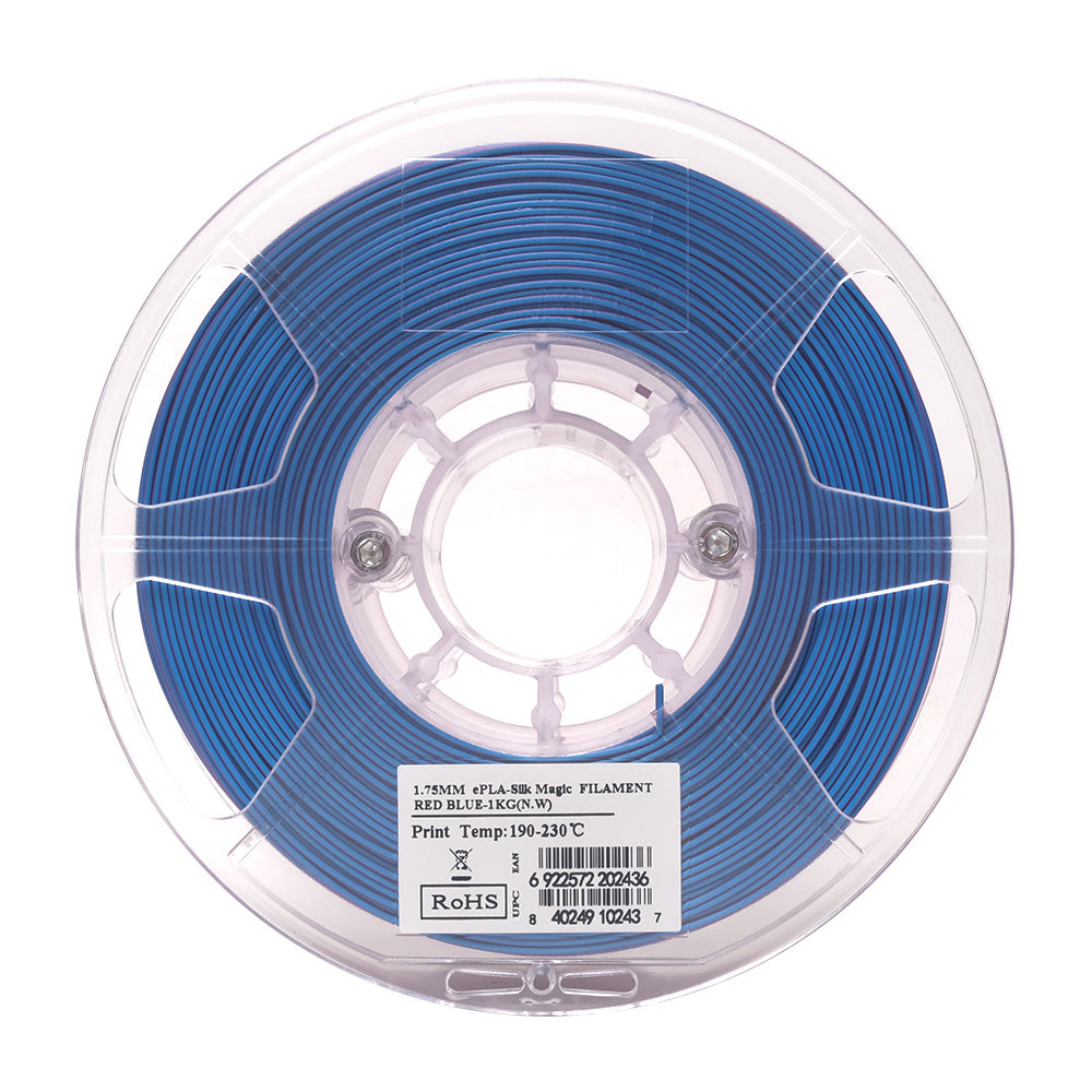 eSun eSilk Magic PLA Filament 1.75mm 1kg Spool - High Gloss Silk 3D Printer Filament for Smooth Prints - Perfect for Cosplay, Jewelry & Decorative Models