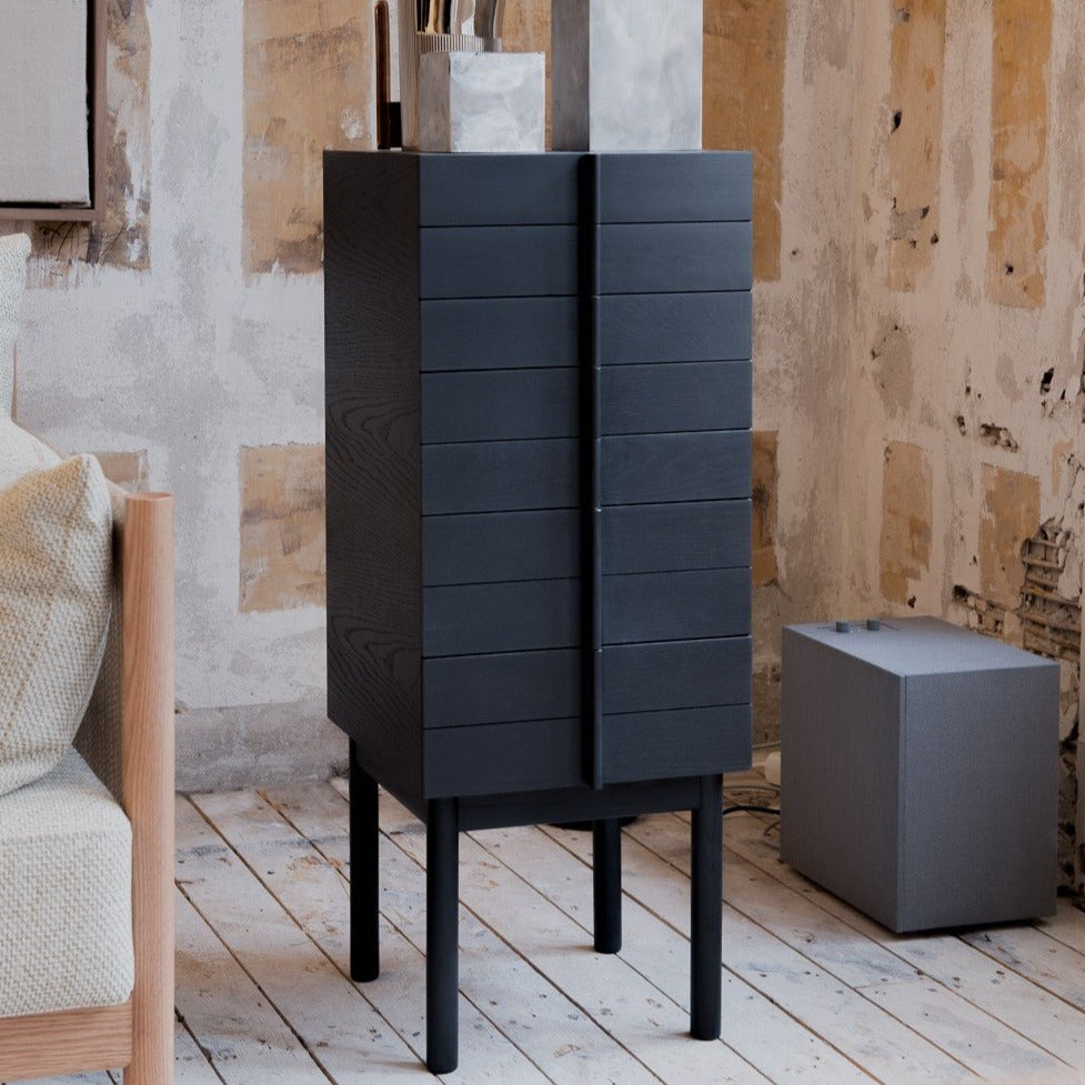 Column Chest - Elegant Wooden Storage Cabinet for Home & Office Organization | Perfect for Bedroom, Living Room, and Entryway Decor