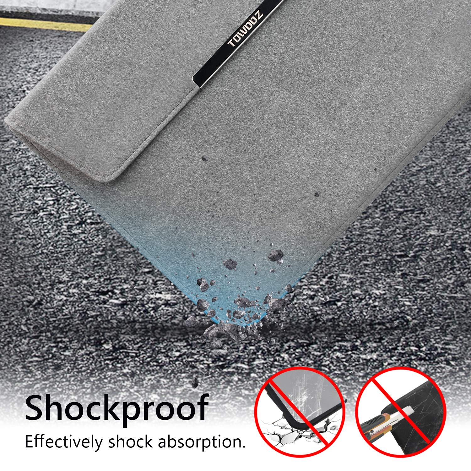 TOWOOZ MacBook Air M2 Sleeve Case - Waterproof & Ultra Thin Laptop Sleeve Compatible with 2022 MacBook Air 13.6