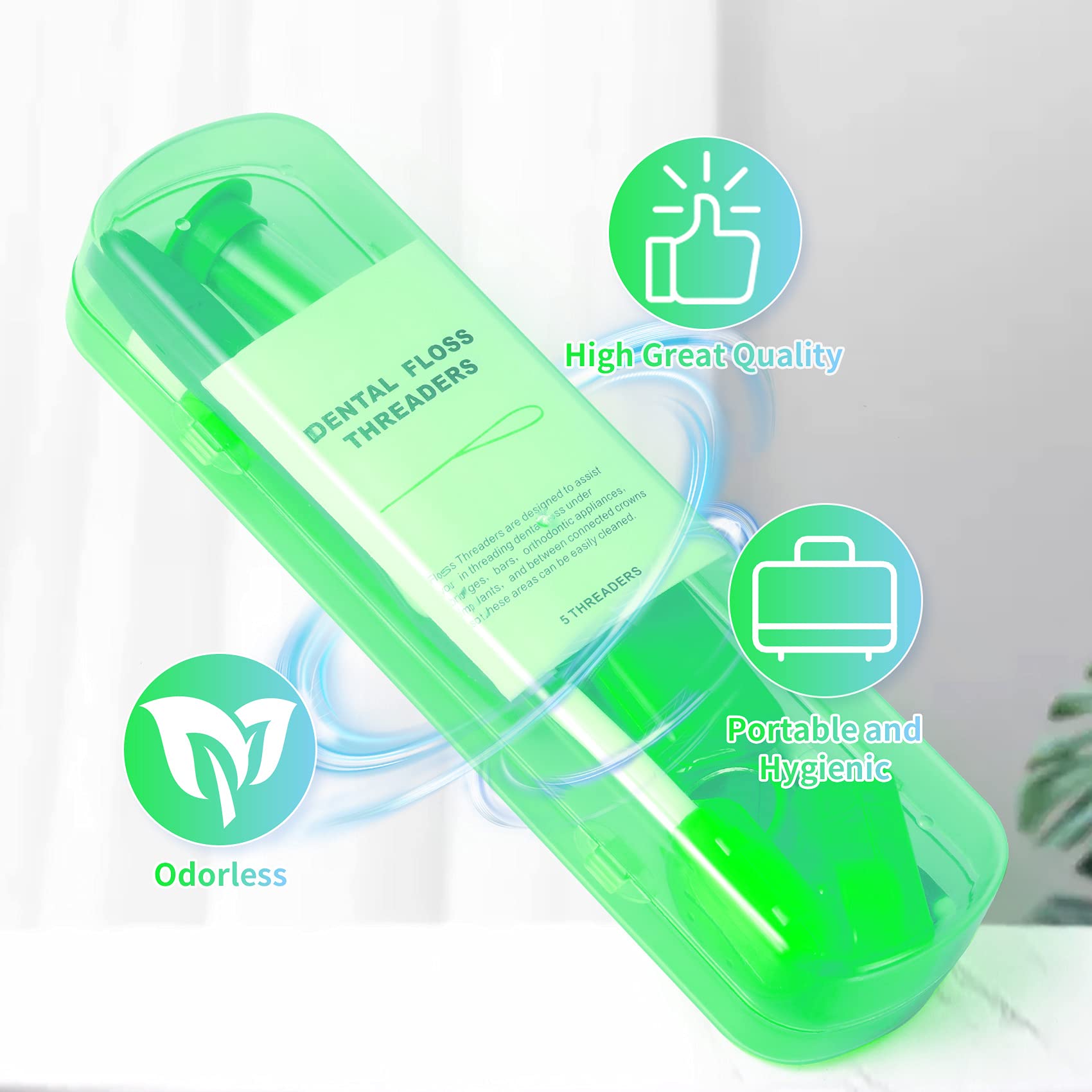 Annhua 8-Piece Braces Care Kit - Orthodontic Cleaning Tools with Interdental Brush & Wax for Travel