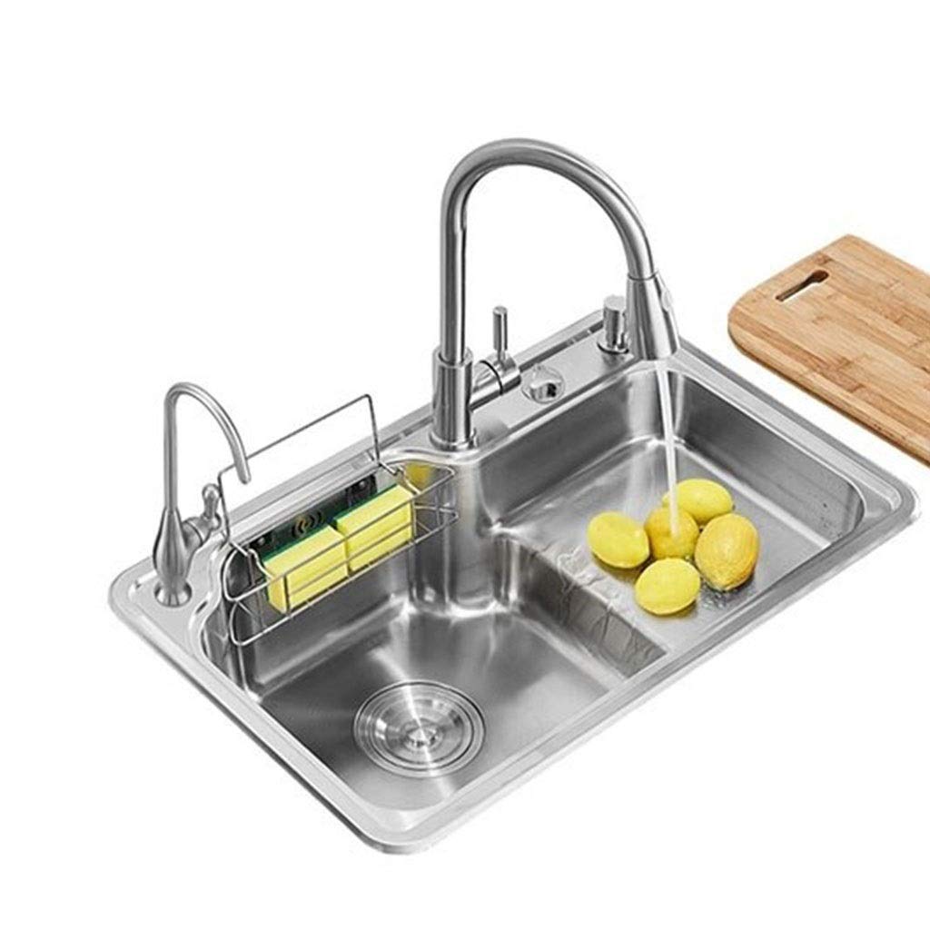 304 Stainless Steel Kitchen Sink - Large Single Basin for Home Use - Under Counter Installation - Perfect for Busy Kitchens