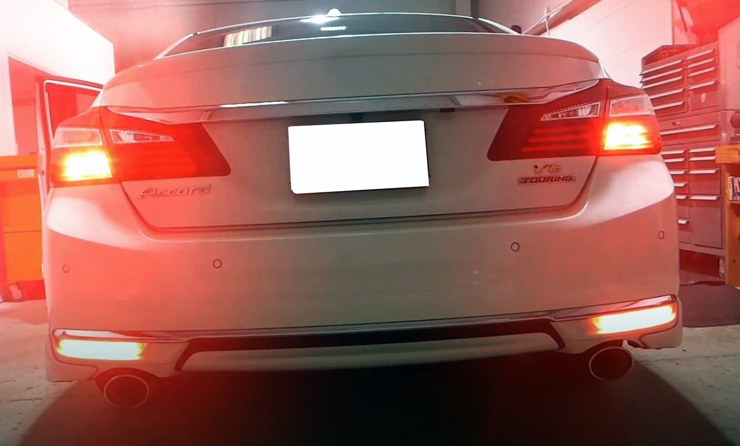 LED Tail Lights Brake Lights Sequential Turn Signals Bumper Reflectors for 2016-2017 Honda Accord 4 Door - Enhanced Safety & Style for Night Driving & Car Customization