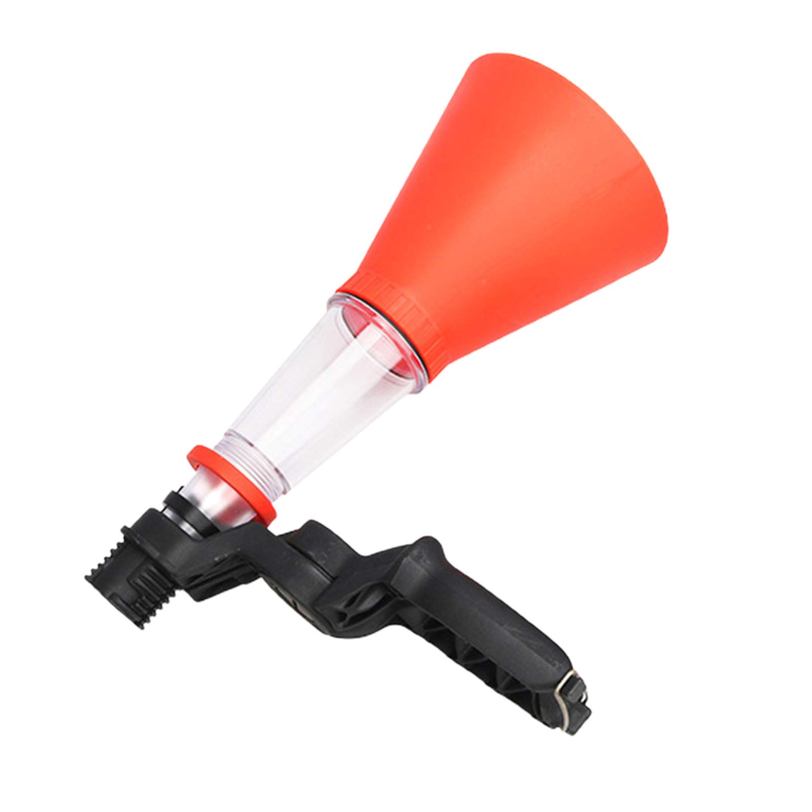 Universal Plastic Oil Funnel for Cars & Motorcycles - Large Diameter Engine Fluid Filling Tool for Oil, Diesel, Kerosene & Gasoline - Perfect for DIY Auto Maintenance & Garage Use (Red)