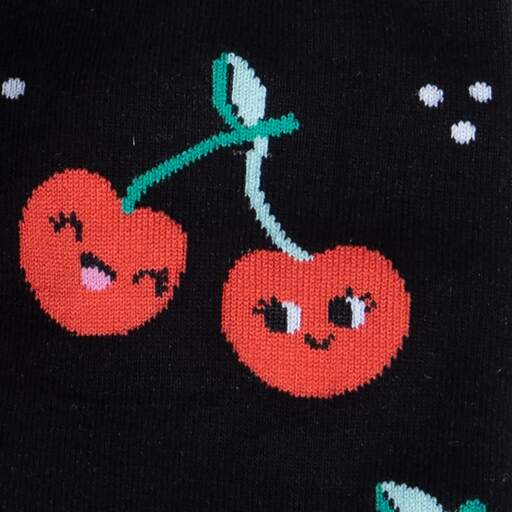 Sock It To Me Mon Cherry Women's Crew Socks - Fun & Comfortable Casual Socks for Everyday Wear, Workouts, and Gifts