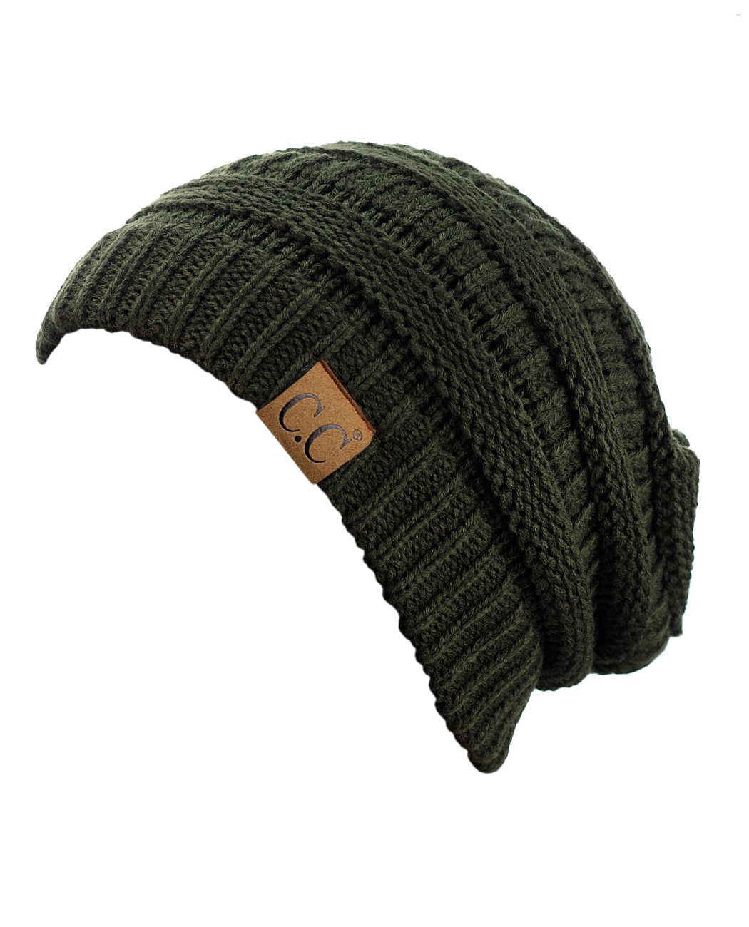 Trendy Chunky Cable Knit Beanie - Soft Stretch Warm Winter Hat for Women & Men - Perfect for Skiing, Snowboarding & Outdoor Activities