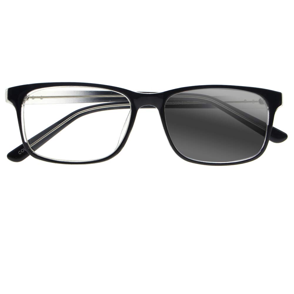 Progressive Transition Photochromic Multifocal Reading Glasses for Men & Women - Perfect for Indoor/Outdoor Reading, Driving & Computer Use