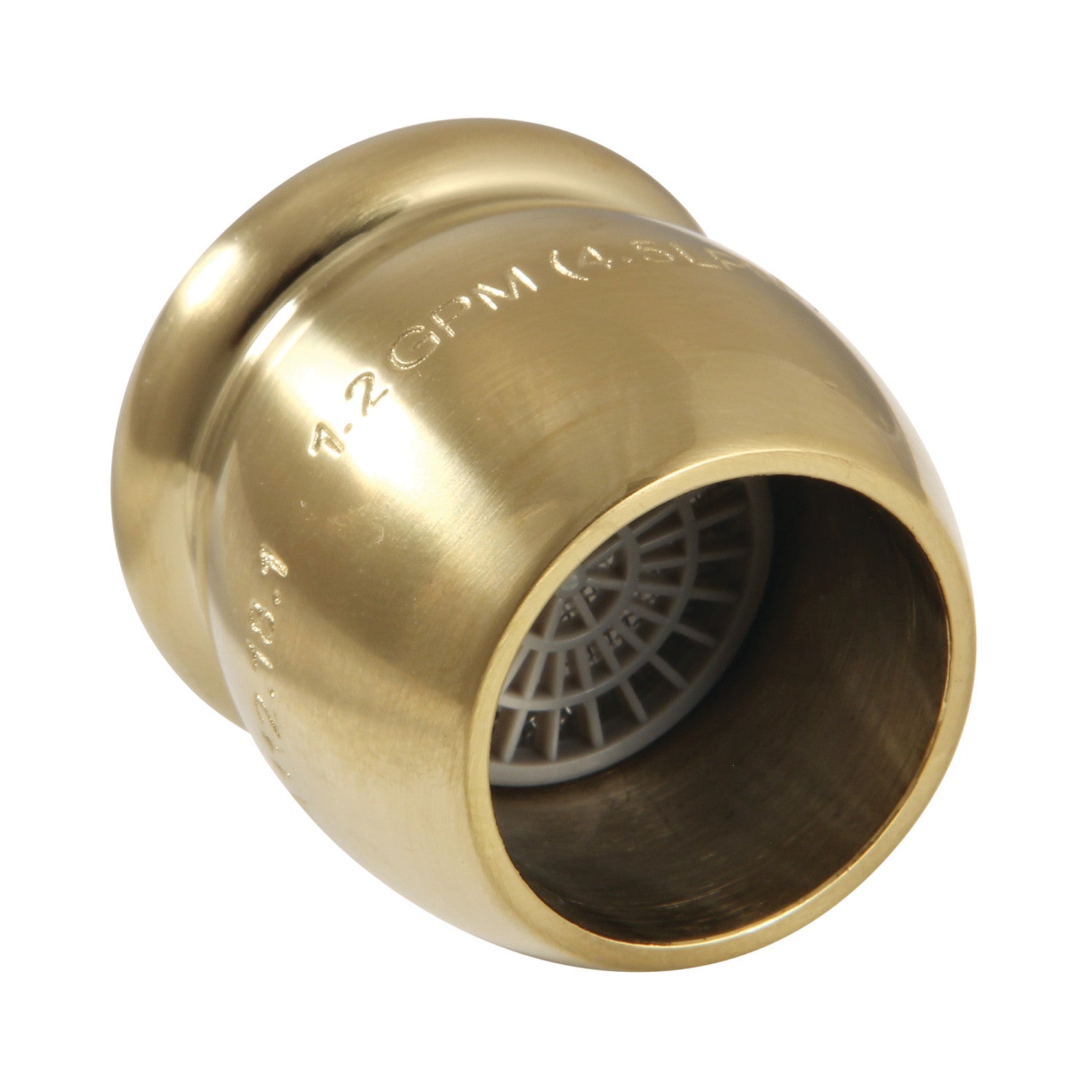 Cal Green Z12KSSA2497 1.2 GPM Brushed Brass Faucet Aerator for Bathroom & Kitchen Sink - Water Saving, High Efficiency Flow Control, Perfect for Home and Commercial Use