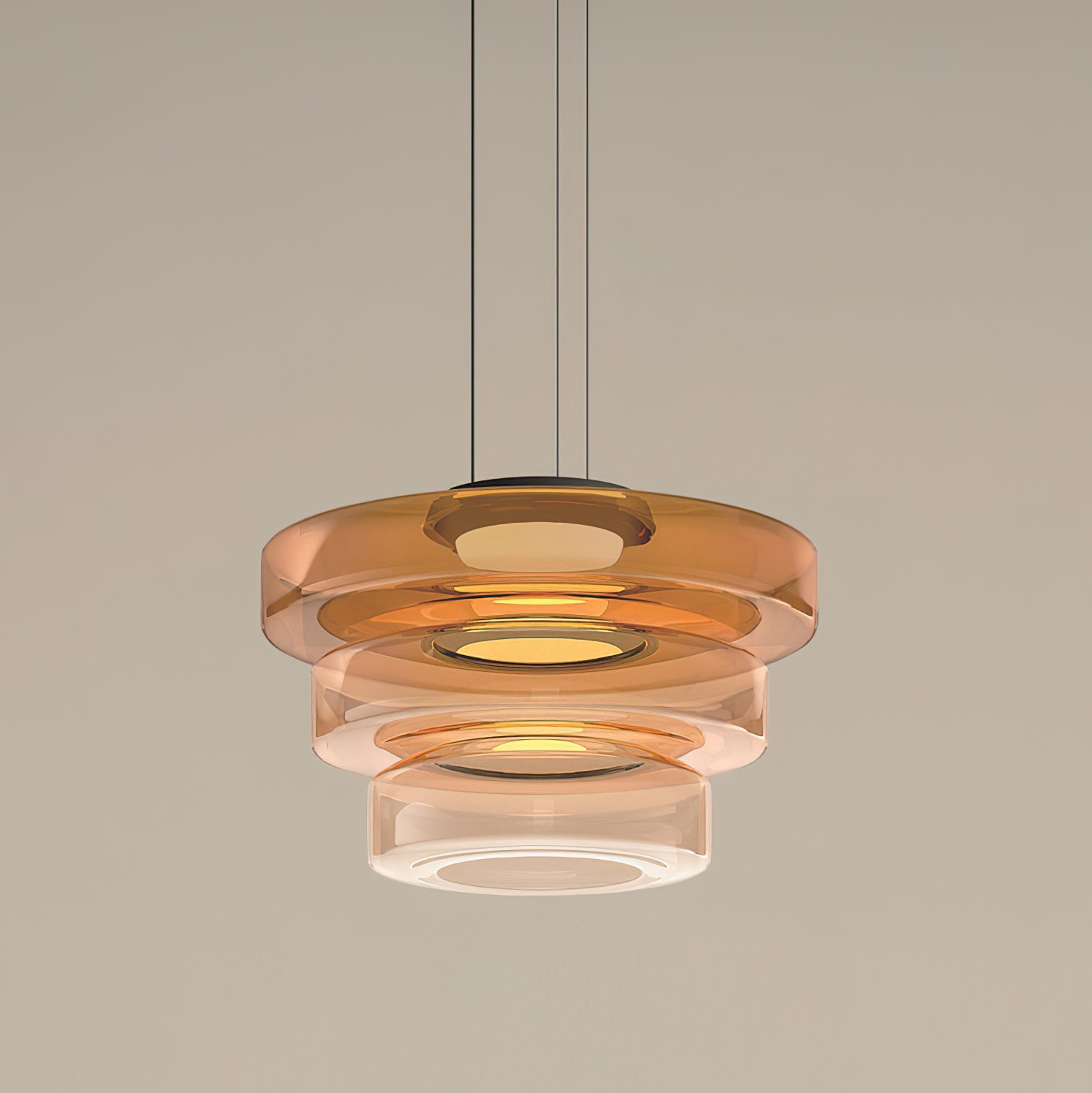Modern Levels Series Pendant Light - Adjustable Hanging Chandelier for Kitchen Island, Dining Room & Bedroom Lighting