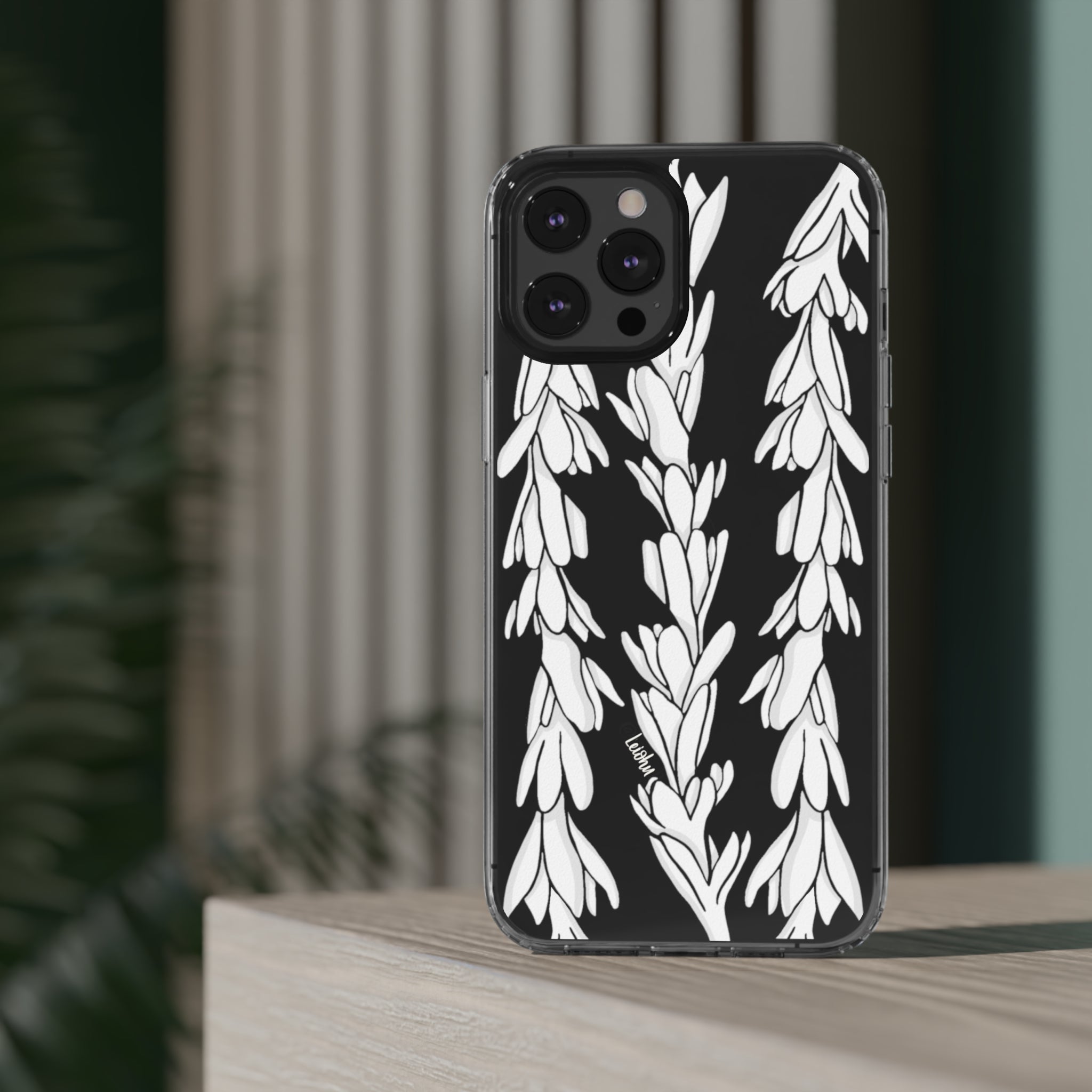 Premium Tuberose Lei Clear Phone Case - Shatterproof & Slim Design for iPhone & Samsung | Perfect for Hawaiian Luau, Beach Parties & Tropical Vacations