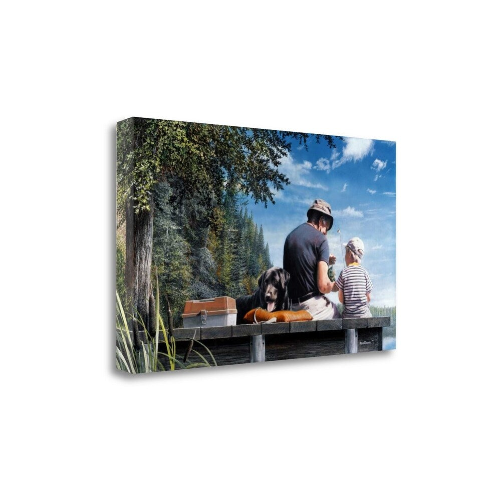 Kevin Daniel 'A Sunny Day' Fine Art Giclee Print on Gallery Wrap Canvas - Ready to Hang Wall Decor for Living Room, Bedroom & Office