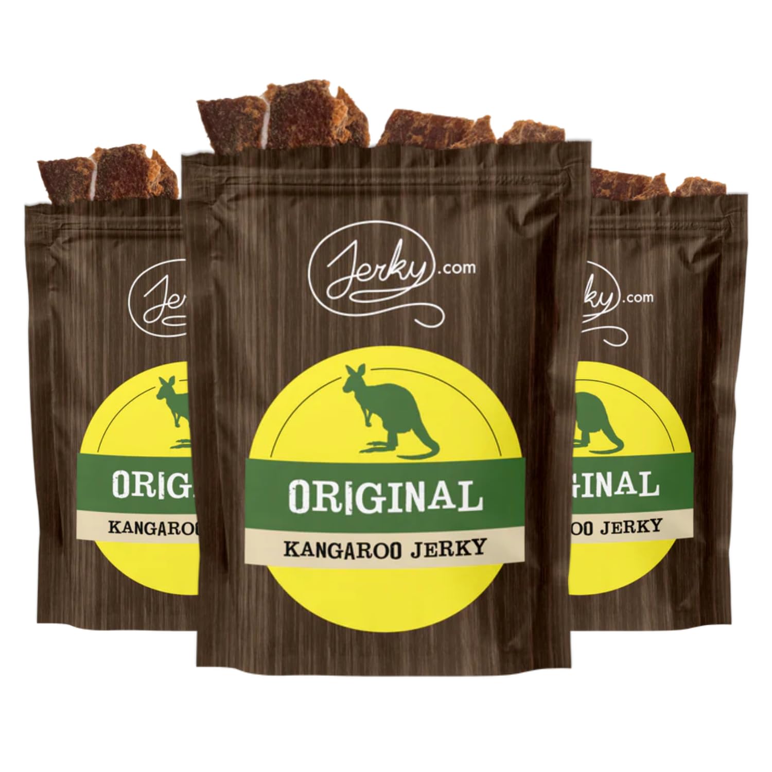 Premium Kangaroo Jerky - Wild Game Meat Snacks, High Protein, All Natural, No Preservatives - Healthy Protein Snacks for Adults - 1.75oz (3 Pack) - Perfect for Hiking, Camping & Keto Diet