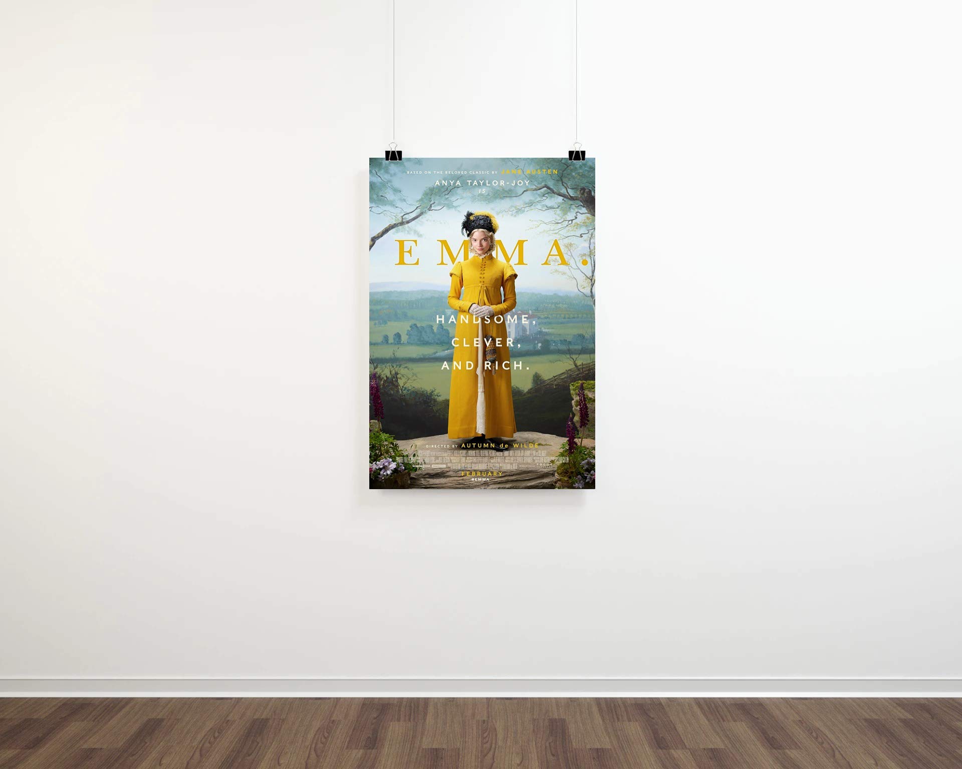 Emma Movie Poster 24x36 Inches - Premium Full Size Film Print - Unframed Wall Art for Home Theater, Bedroom & Office Decor