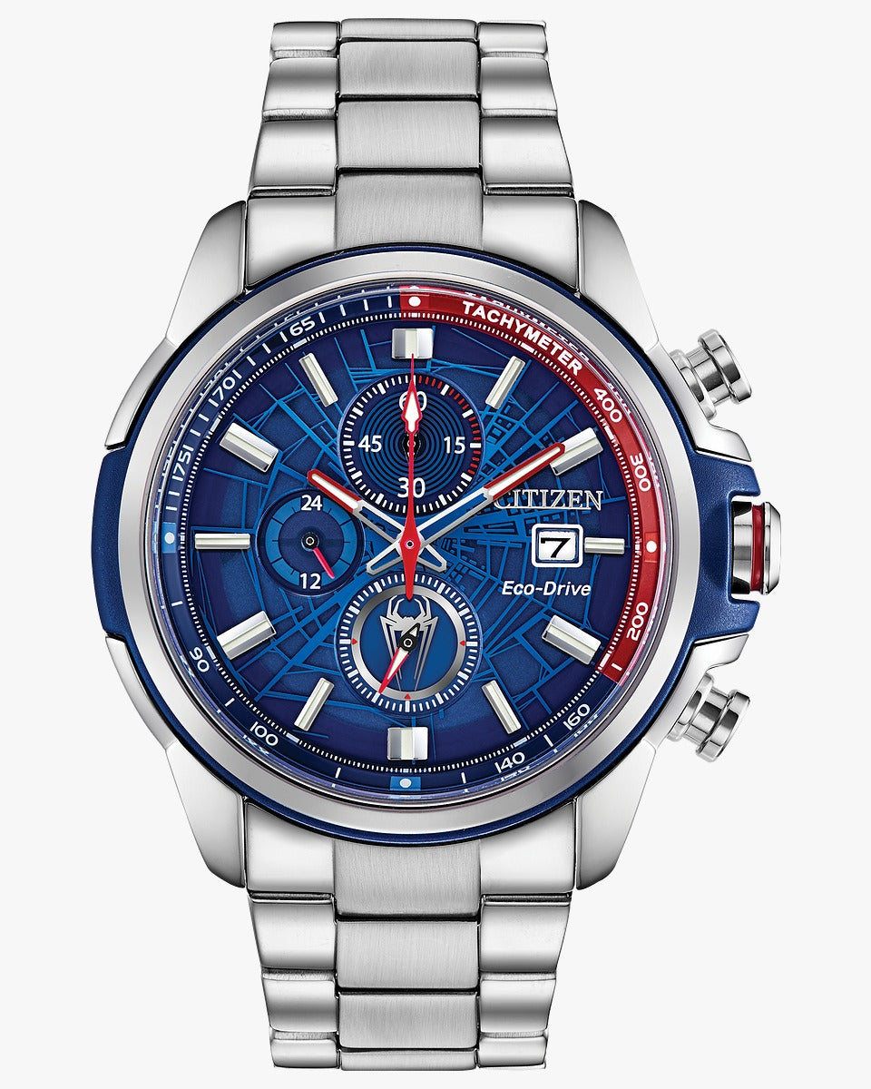 Original Title: Citizen Watch SPIDER MAN   Optimized Title: **Citizen Spider-Man Watch for Men - Eco-Drive Stainless Steel Timepiece - Marvel Superhero Collection - Perfect for Collectors & Fans**    Use Cases: **Great for Gifts, Cosplay, Comic Conventions & Everyday Wear**