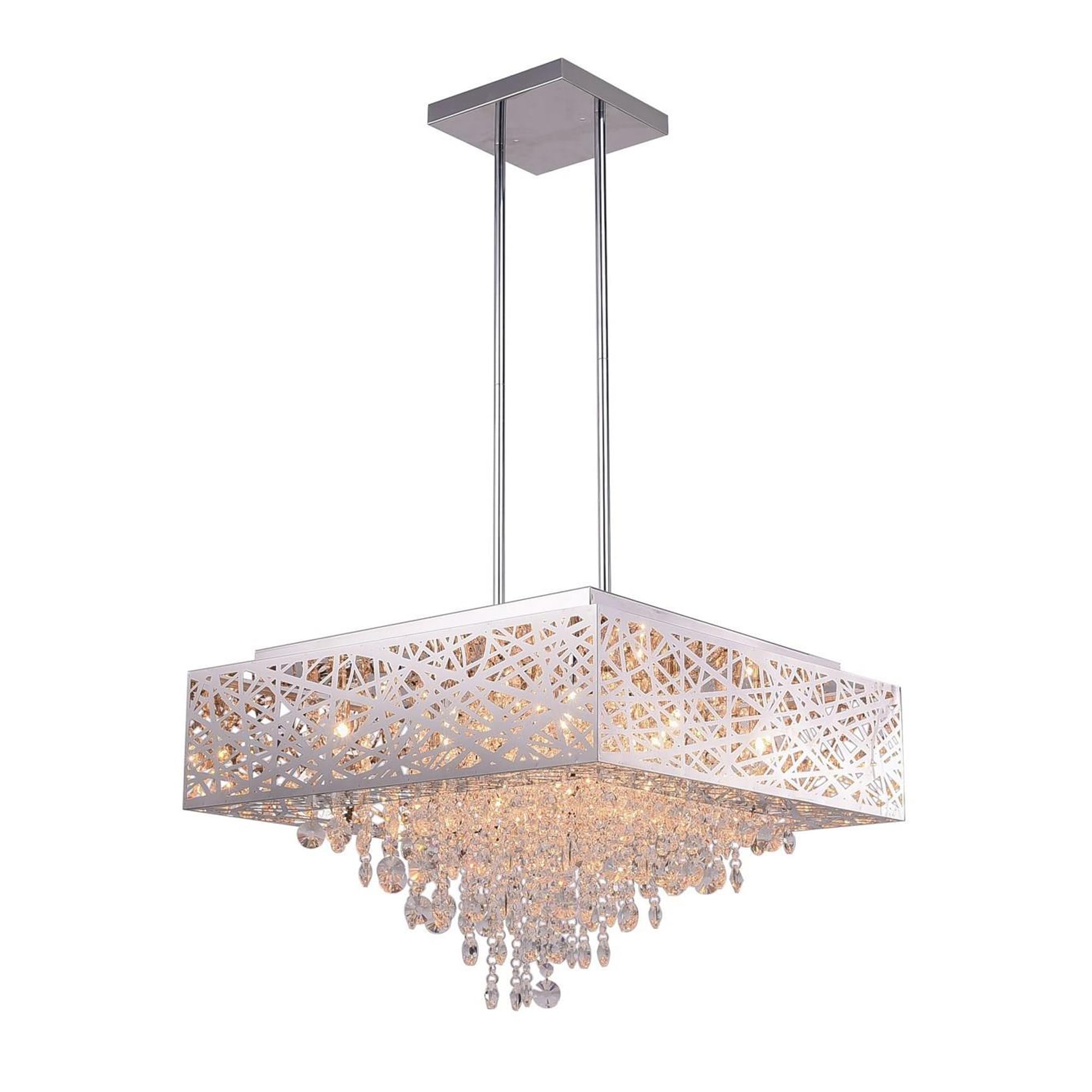 Elegant CWI Lighting Eternity 12-Light Chrome Chandelier - Perfect for Dining Room, Foyer & Luxury Home Decor