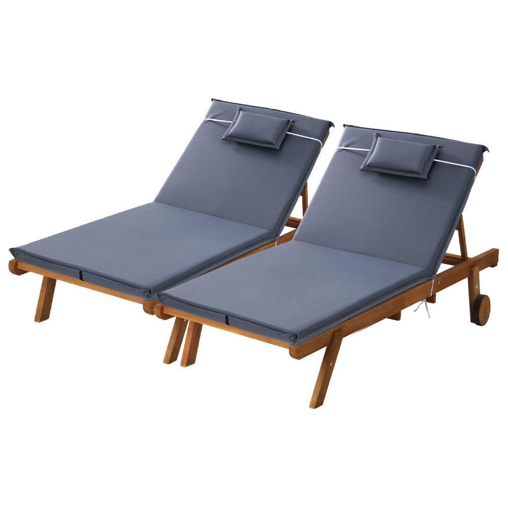 Gardeon Sun Lounger - Wicker Patio Daybed with Wheels for Outdoor Relaxation | Perfect for Poolside, Garden, and Backyard Lounging