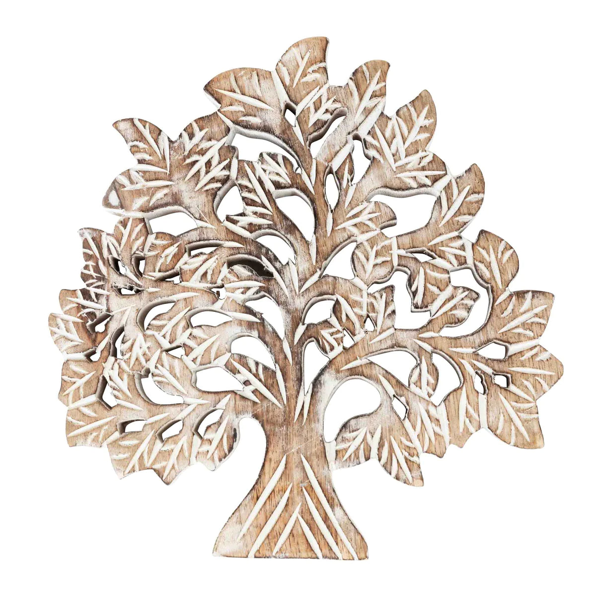 Tree of Life Mango Wood Trivet - Heat Resistant Kitchen Decor for Hot Pots & Pans - Perfect for Dining Table, Countertop Protection & Home Decor