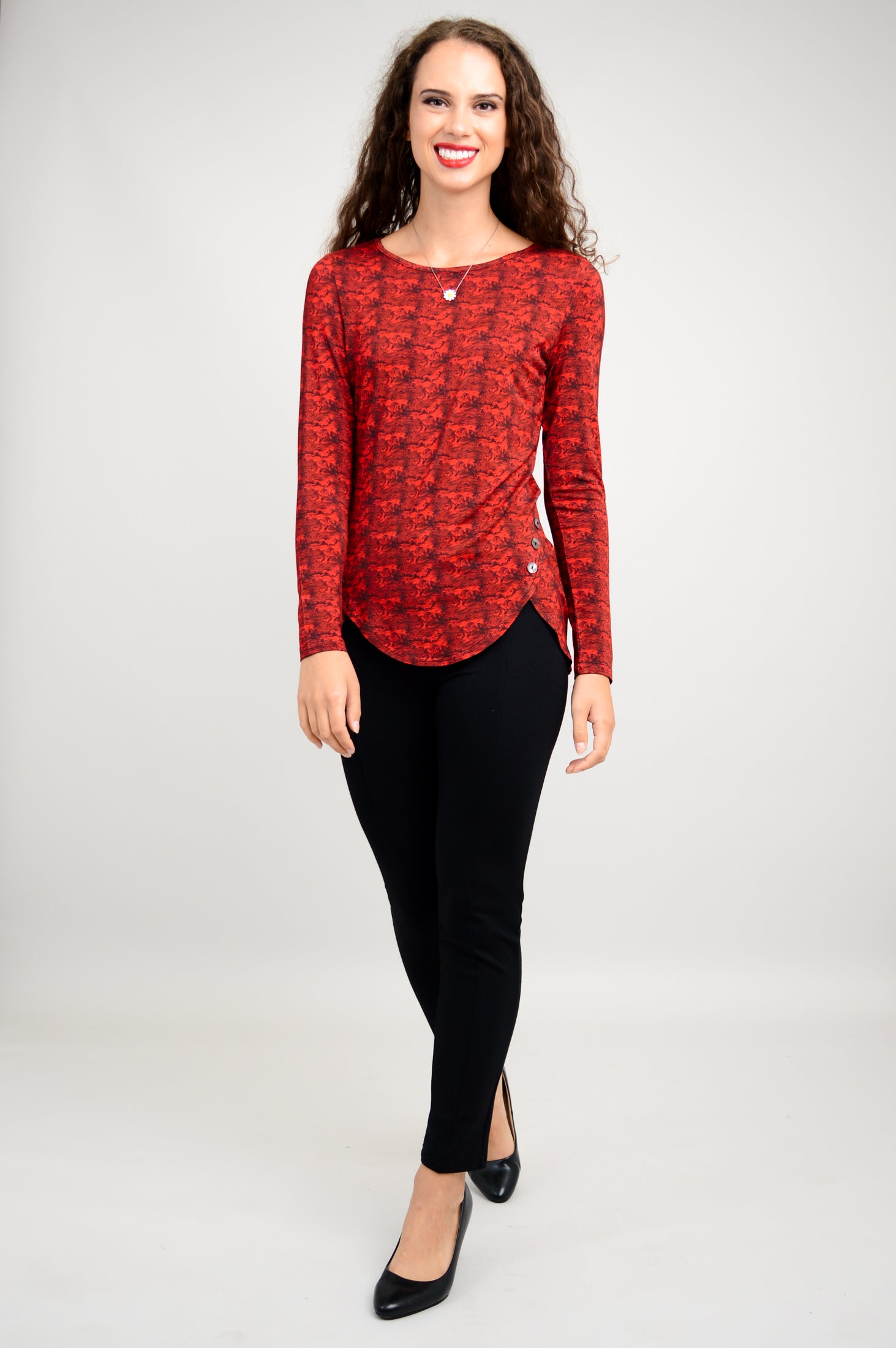 Bethany Top by Intro Vision | Soft Bamboo Fabric | Women's Casual Blouse for Everyday Wear & Summer Outfits