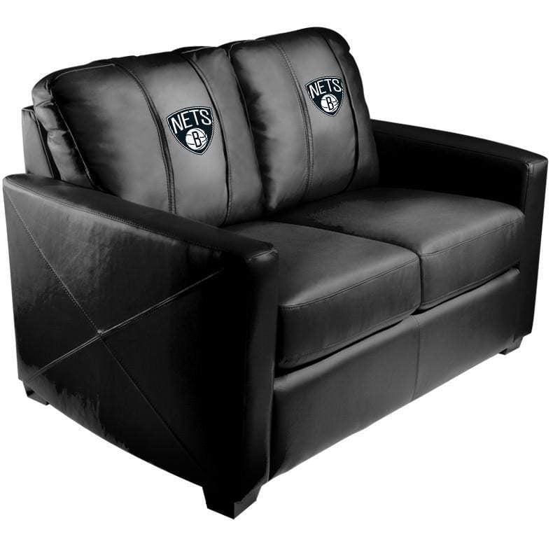 NBA Team Logo Stationary Loveseat - Comfortable Two-Seater Sofa for Living Room, Game Room & Man Cave Decor