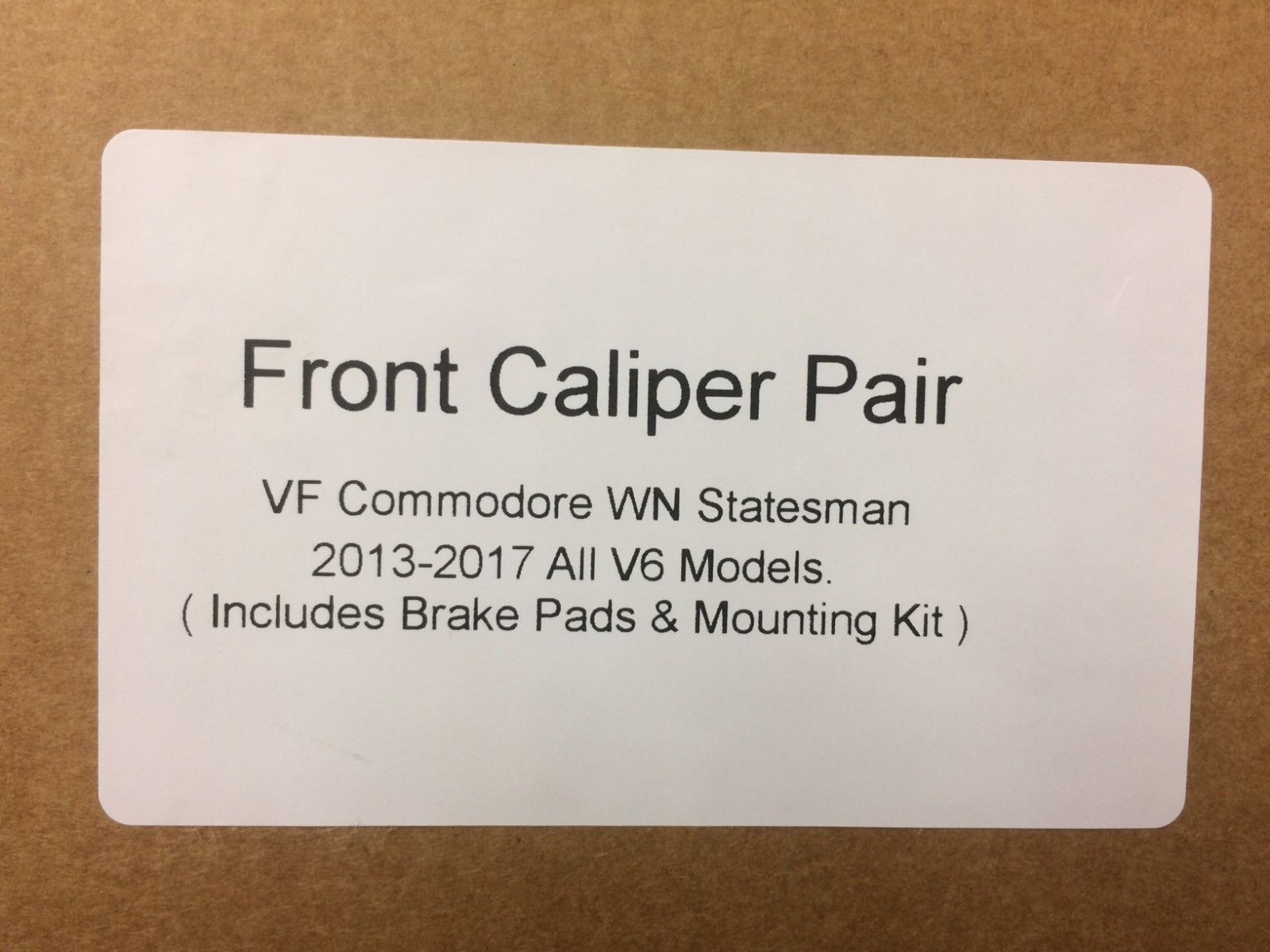 Genuine Holden Brake Caliper Set - Front for Commodore & Statesman VF WN Models | High-Performance Braking System for Smooth & Safe Driving