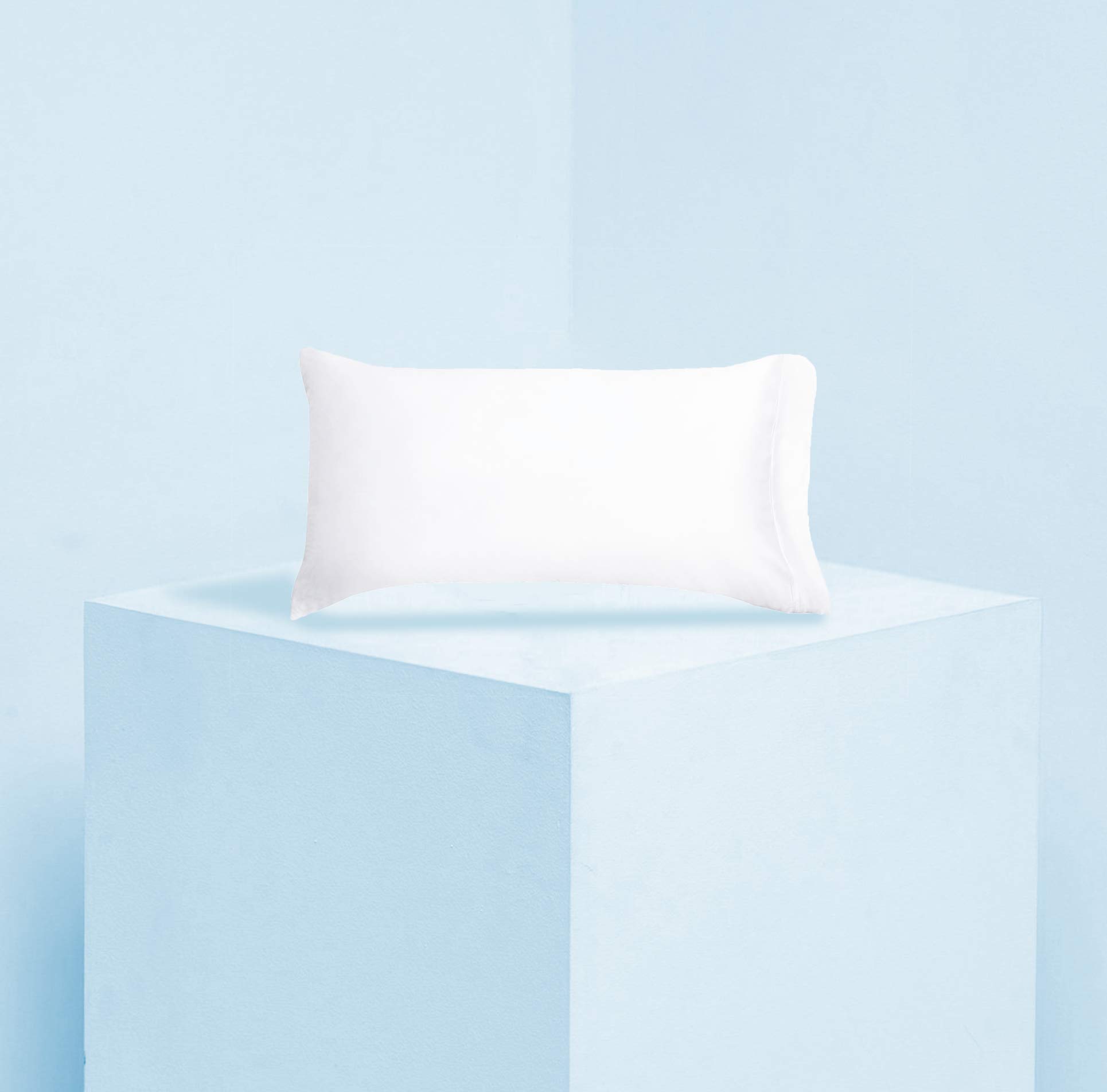 Organic Eucalyptus Pillowcases (2-Pack) - Silky Soft & Gentle Standard Size - Hypoallergenic & Breathable for Better Sleep - Perfect for Hot Sleepers & Sensitive Skin