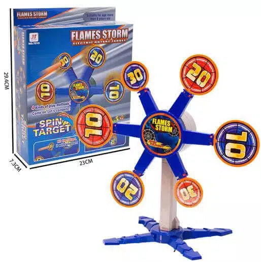 Nerf Electronic Rotating Spin Target - Interactive Shooting Game Accessory for Kids & Adults - Perfect for Indoor & Outdoor Nerf Battles, Target Practice, and Family Fun