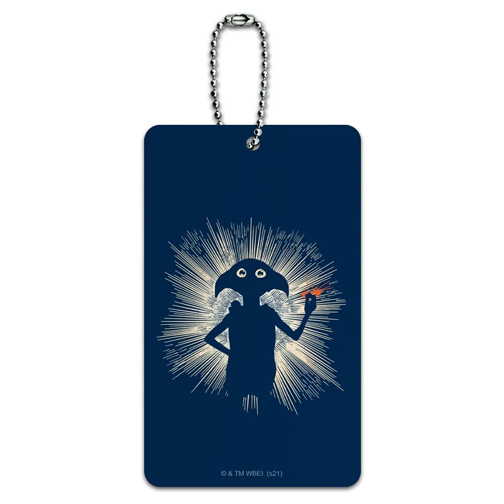 Harry Potter Dobby Snapping Luggage Tag - Cute Suitcase ID Tag for Carry-On Bags - Perfect for Travel, Cosplay & Harry Potter Fans