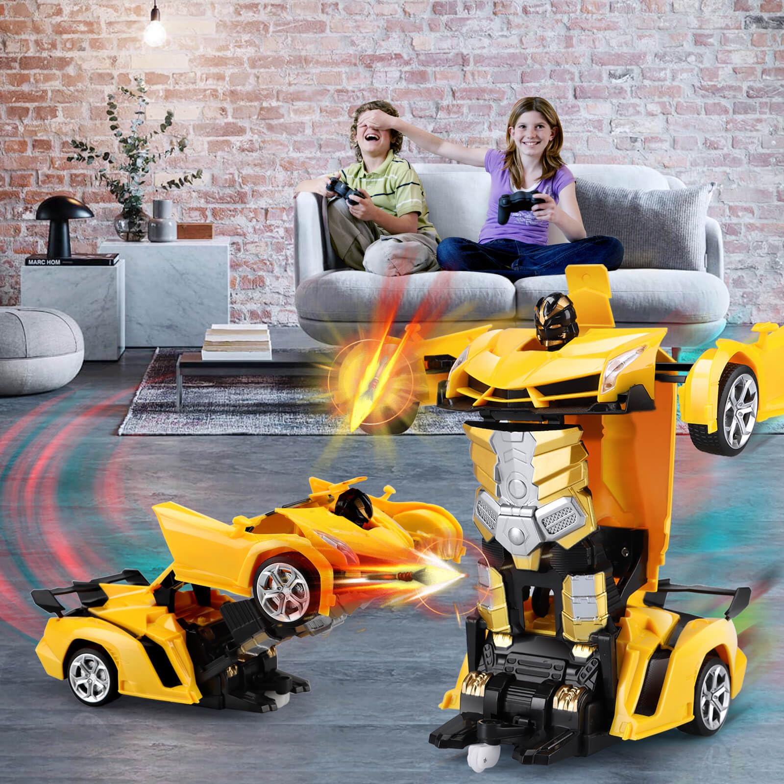 Best Remote Control Car Toys for Kids - Transforming RC Cars with One-Button 360° Rotation & Drifting - Cool Birthday Gifts for Boys & Girls - Perfect for Indoor Play, Outdoor Racing & STEM Learning