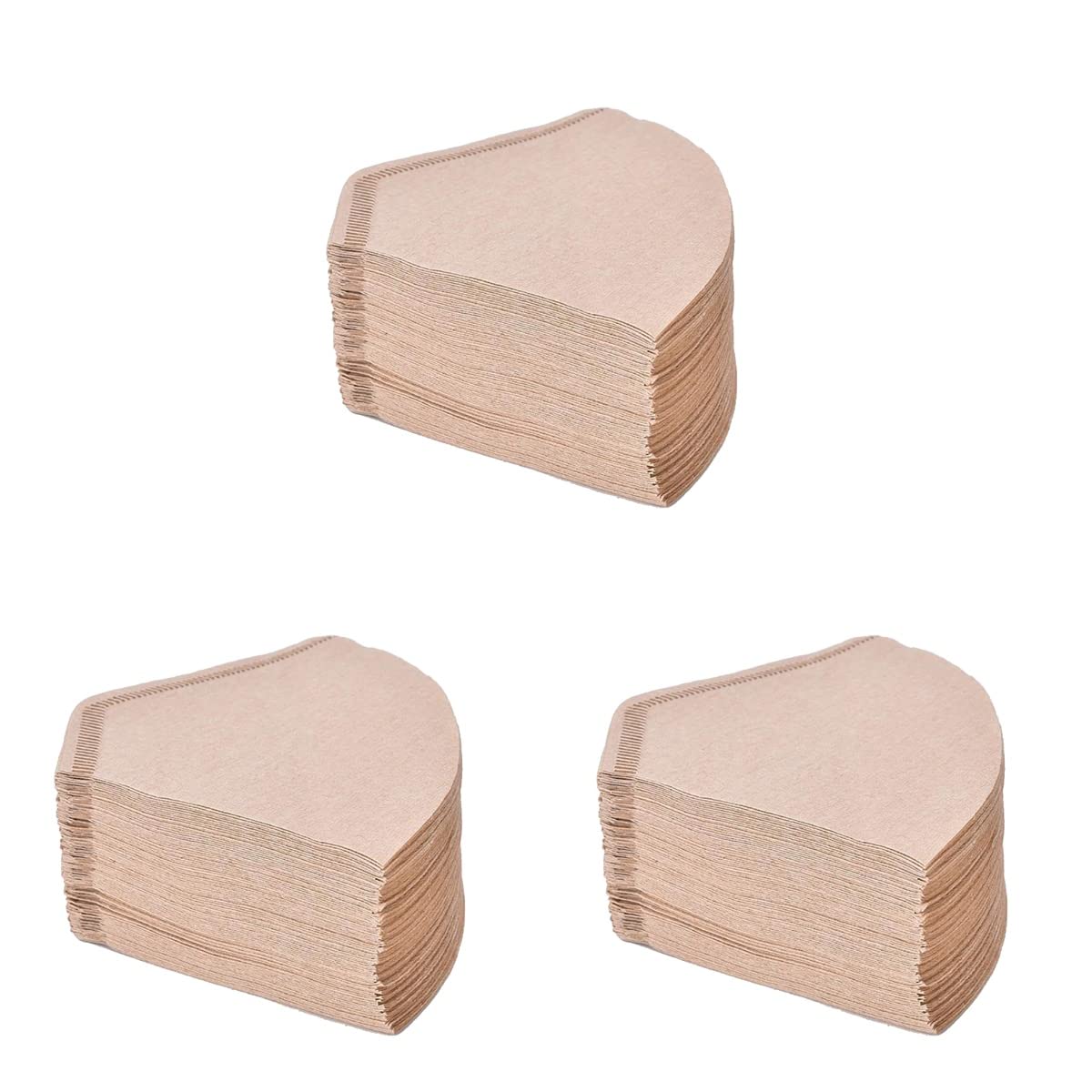 Hemoton 300-Pack Premium Coffee Filters - Compatible with Most Coffee Makers, Drip Machines & French Press - Perfect for Home, Office & Camping Use