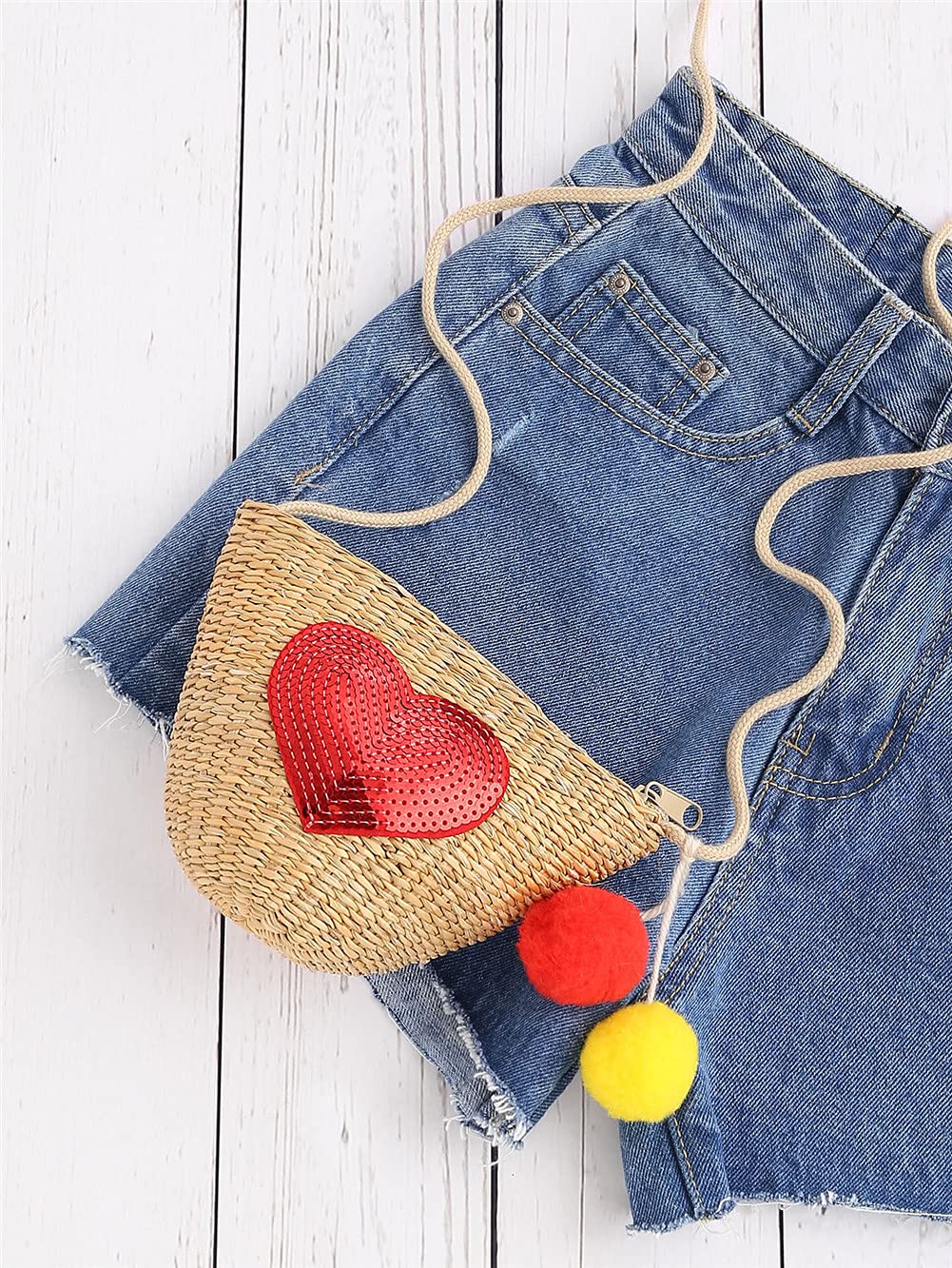 10 Pack Shiny Heart Sequins Iron On Embroidered Patches for DIY Clothing, Bags, Hats - Multi Color Sewing Applique for Costumes, Crafts & Fashion Accessories