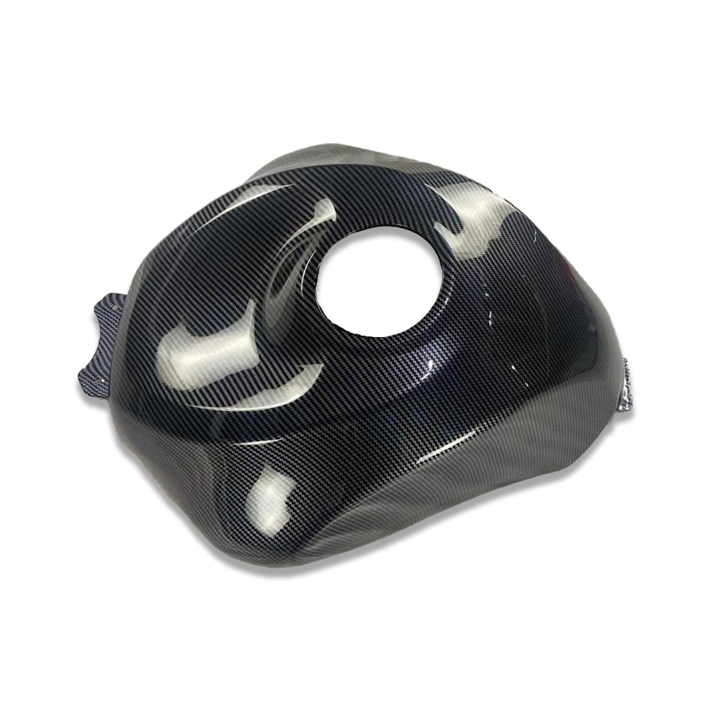 Carbon Fiber Look Tank Cover Fairing for Kawasaki Ninja ZX6R 636 (2009-2023) | ABS Plastic Bodywork | Perfect Fit for 09-12 Models | Motorcycle Protection & Style Upgrade | Track Day & Street Riding Accessory