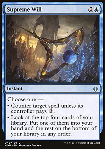 Magic: The Gathering - Supreme Will (49) Hour of Devastation HOU | MTG Trading Card Game | Collectible Card for Deck Building & Strategy Gameplay