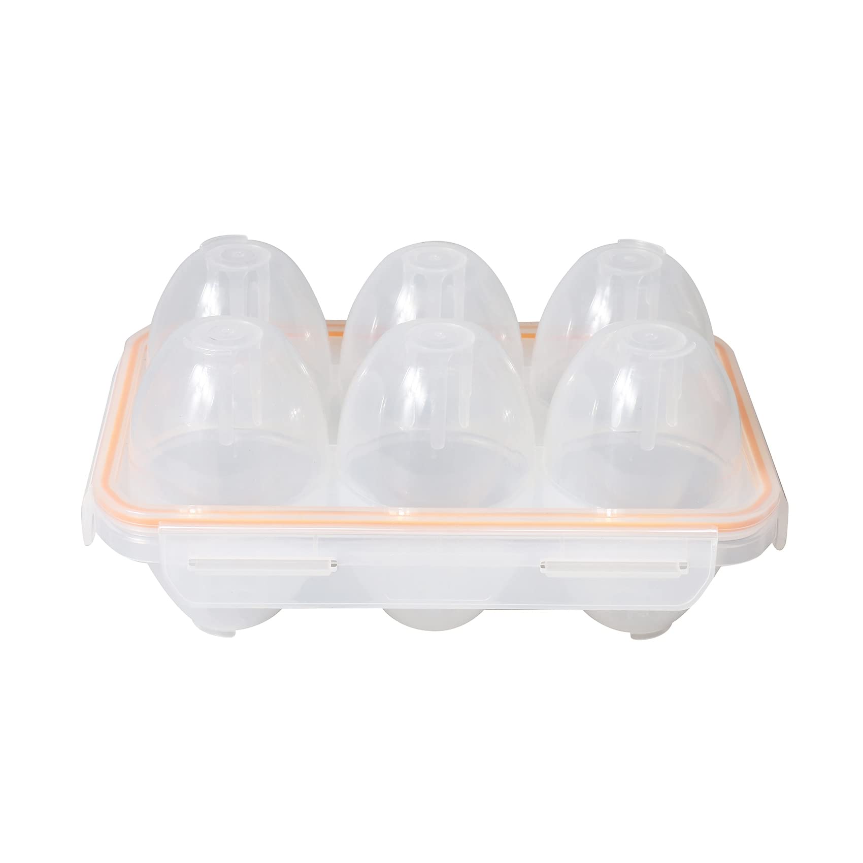 Shockproof & Leakproof Portable Egg Container for Camping - 6 Egg Storage Case Holder - Perfect for Outdoor Adventures, Picnics & Travel